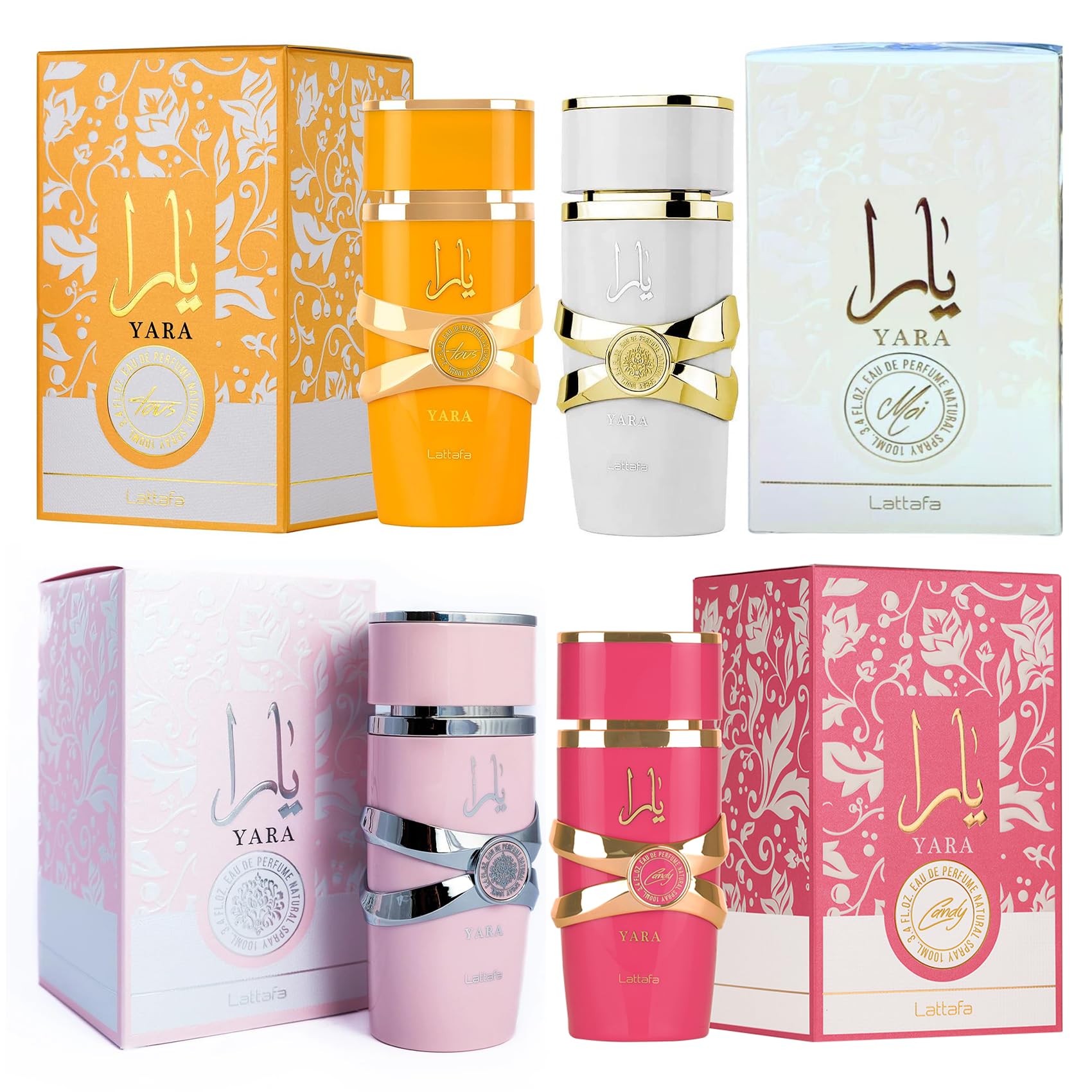 Foto 2 | Set De Perfume Lattafa Yara Eau De Parfum 100 Ml Para Mujer, 4 Piezas - Venta Internacional.