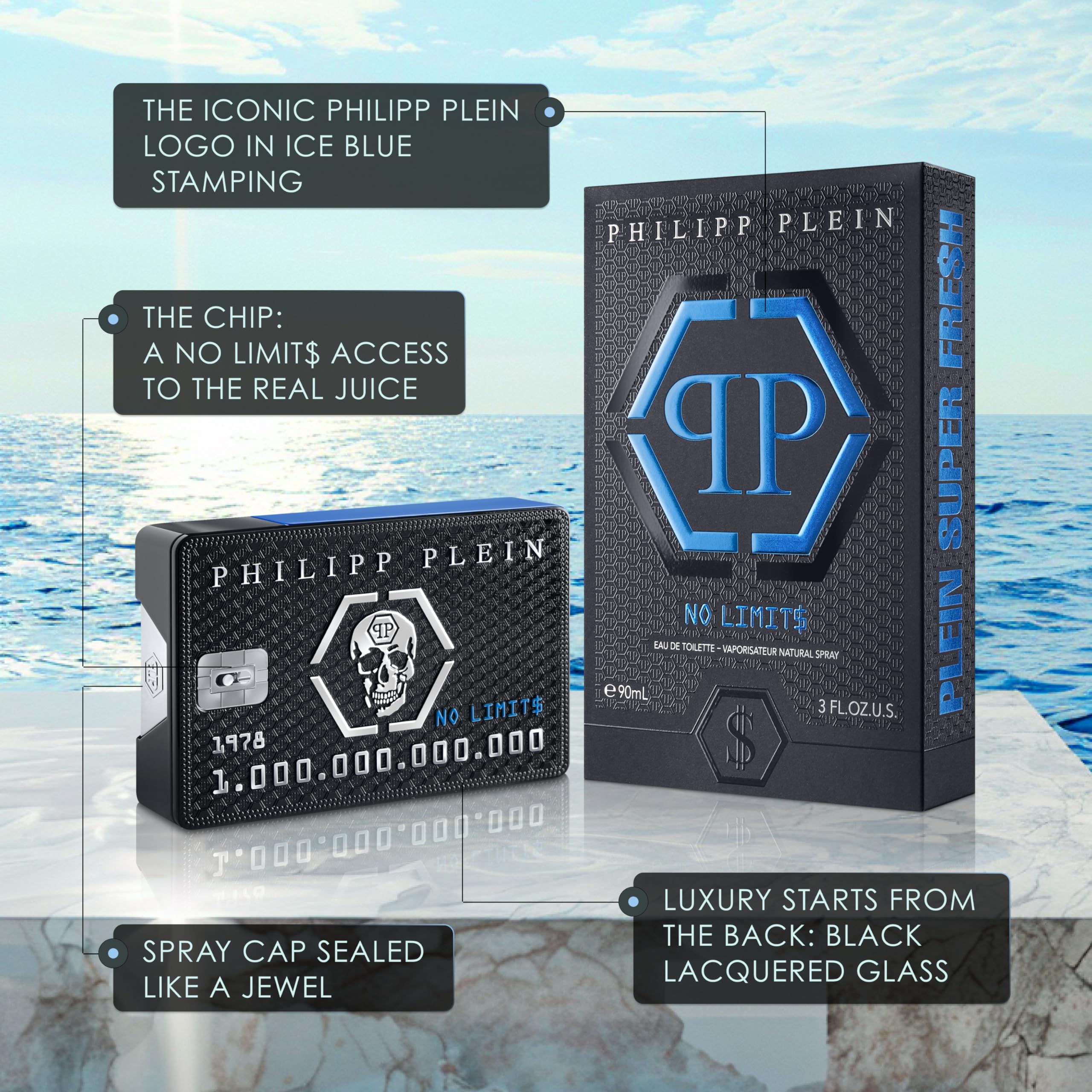 Foto 3 pulgar | Perfume Philipp Plein No Limits Super Fresh Edt 50 Ml Para Hombre - Venta Internacional.