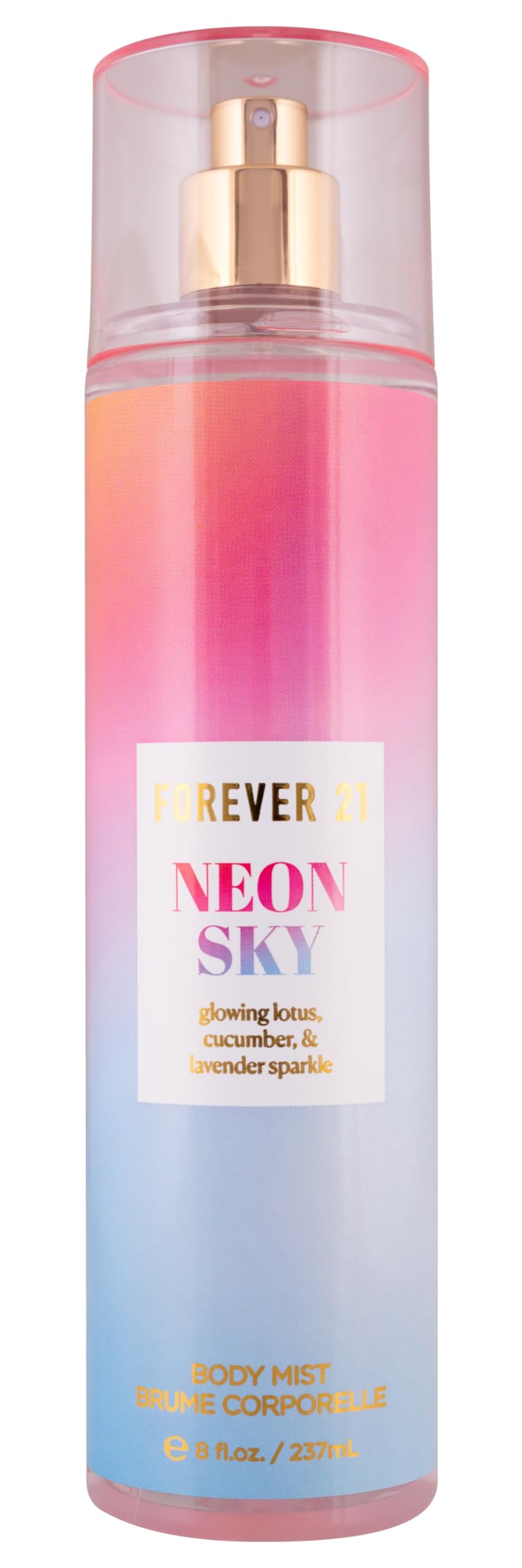 Foto 2 pulgar | Spray Corporal Forever 21 Neon Sky 240 ml Pepino de Loto Resplandeciente - Venta Internacional