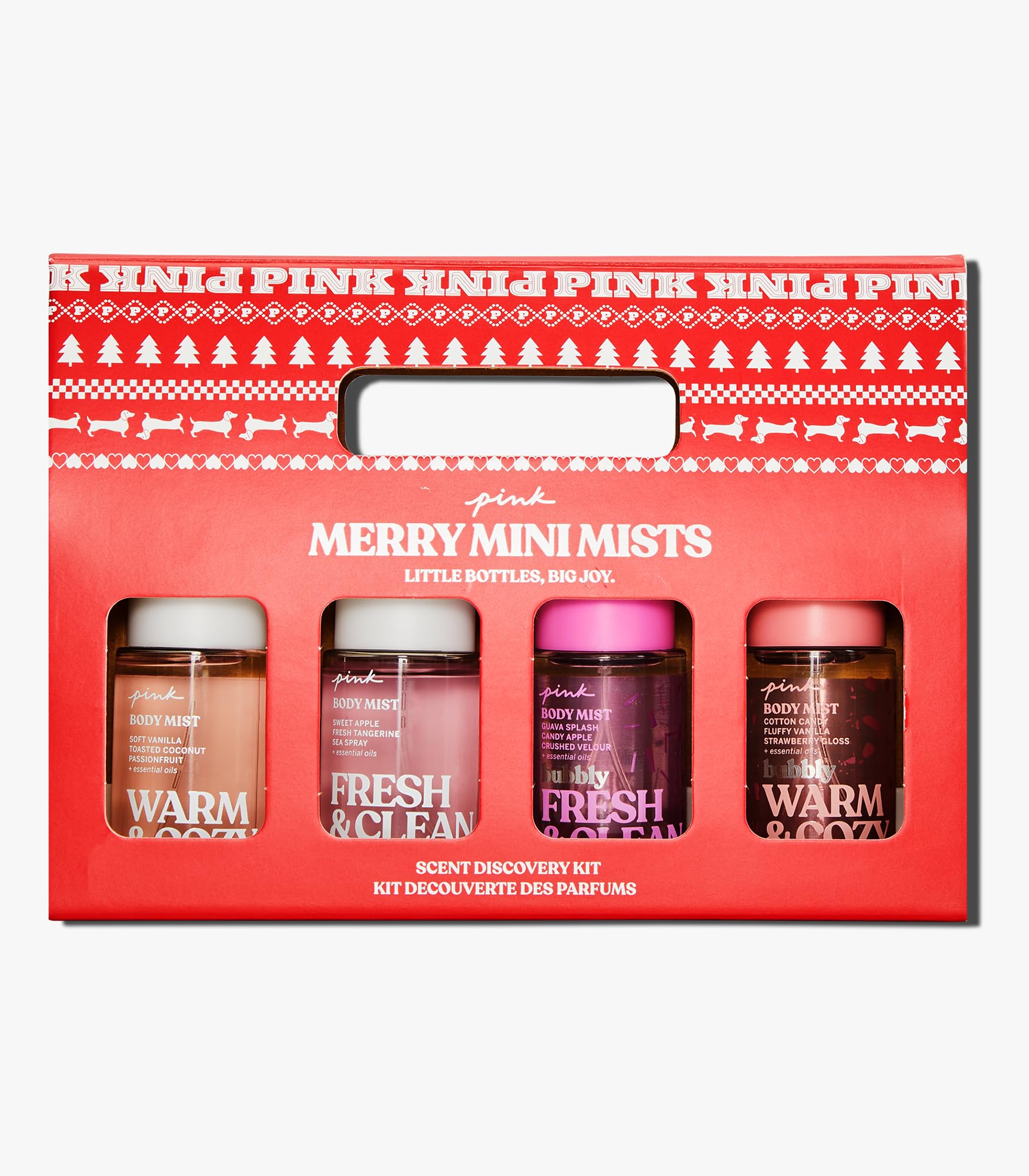 Set De Regalo Perfume Victoria's Secret Pink Mini Mist, 4 X 75 Ml - Venta Internacional.