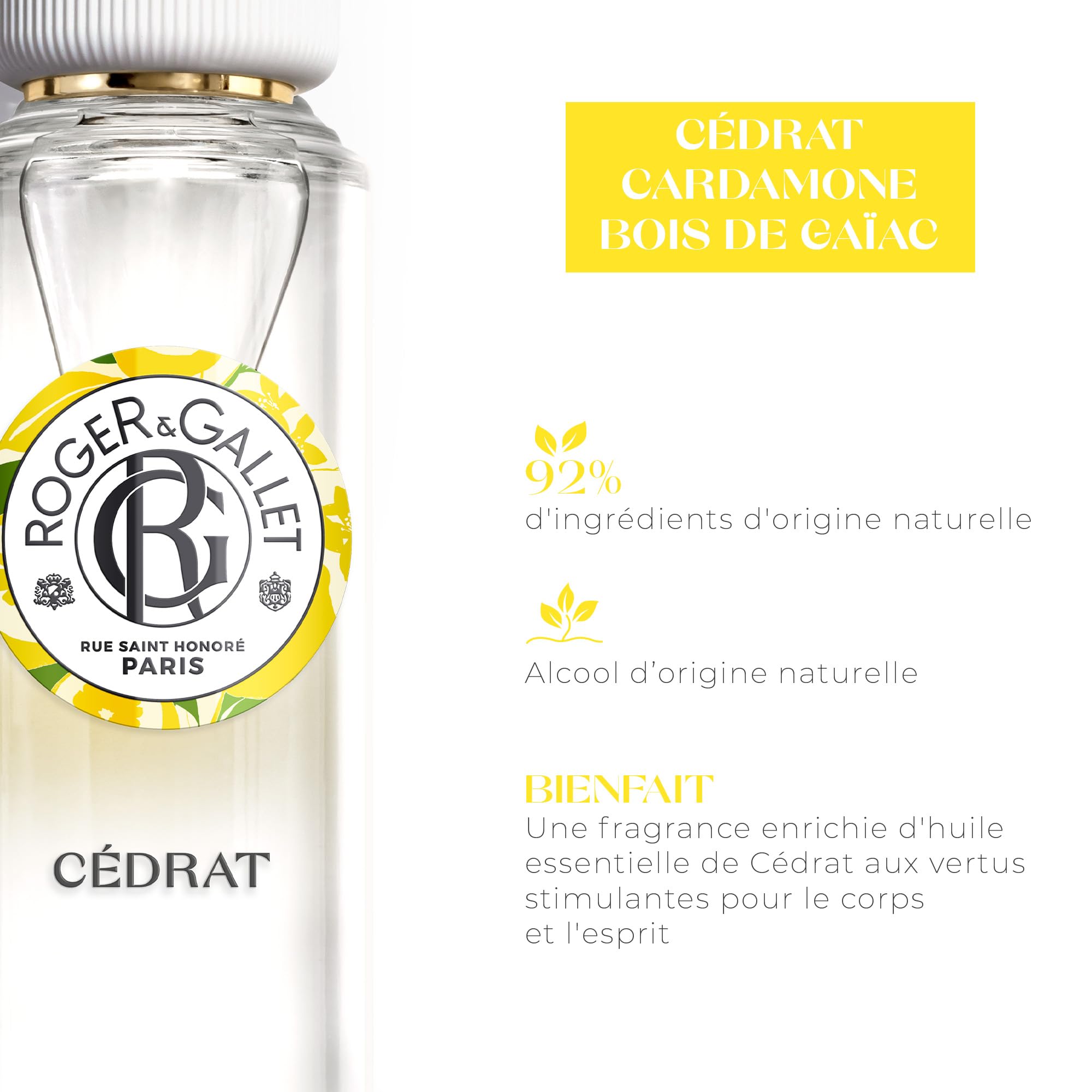 Foto 4 pulgar | Spray Corporal De Agua Aromática Roger & Gallet Cédrat - Citron 30 Ml - Venta Internacional.