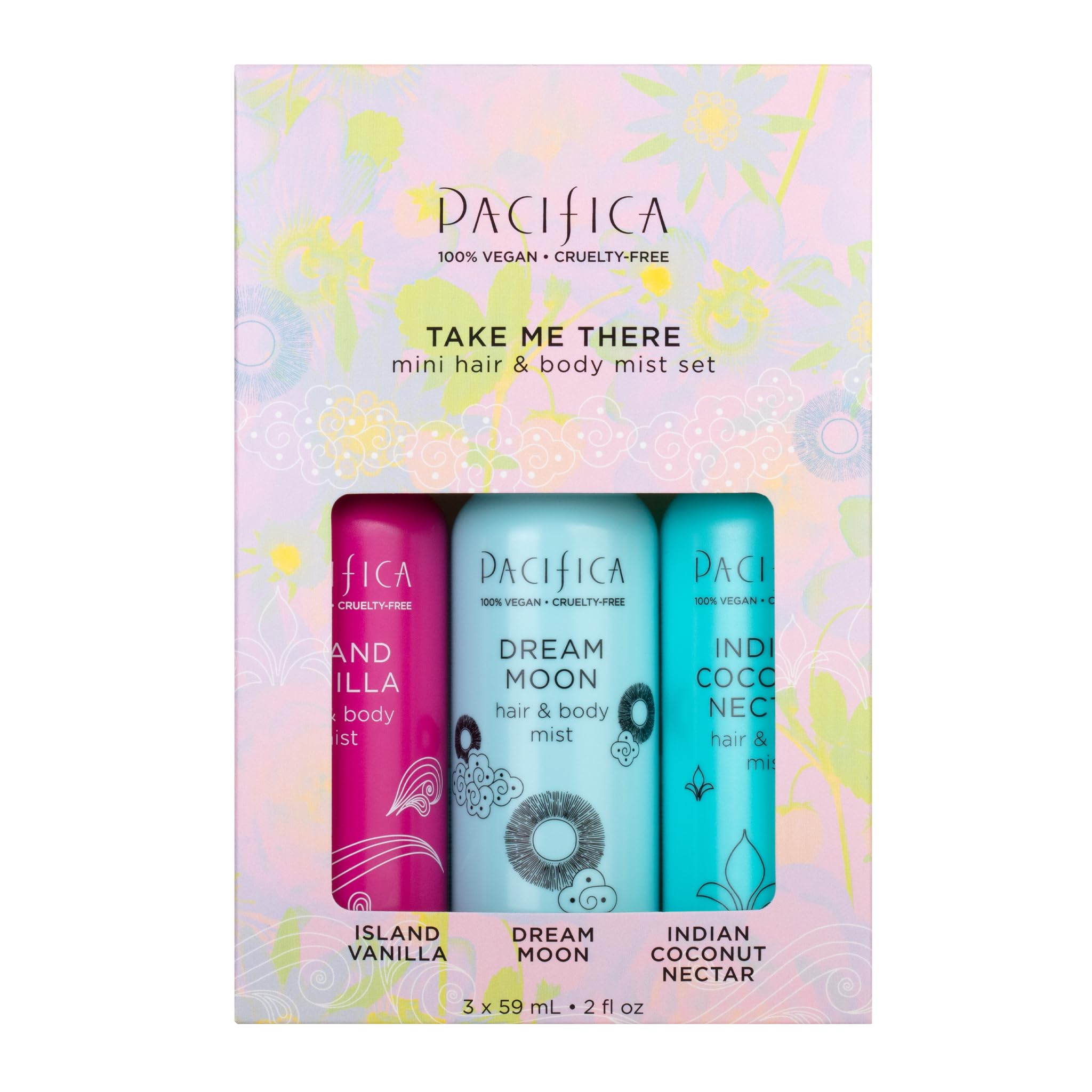 Foto 8 pulgar | Set de Regalo Hair & Body Mist Tamaño Viaje Pacifica Take me There 3 Piezas - Venta Internacional