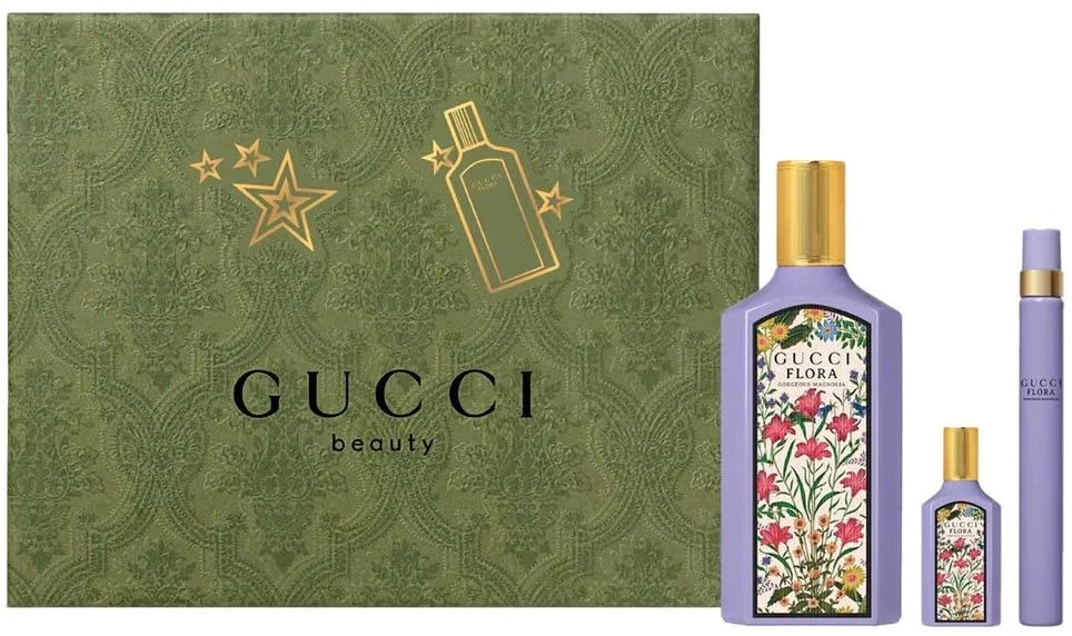 Foto 4 pulgar | Set De Regalo De Perfume Gucci Flora Gorgeous Magnolia 100 Ml Para Mujer - Venta Internacional.