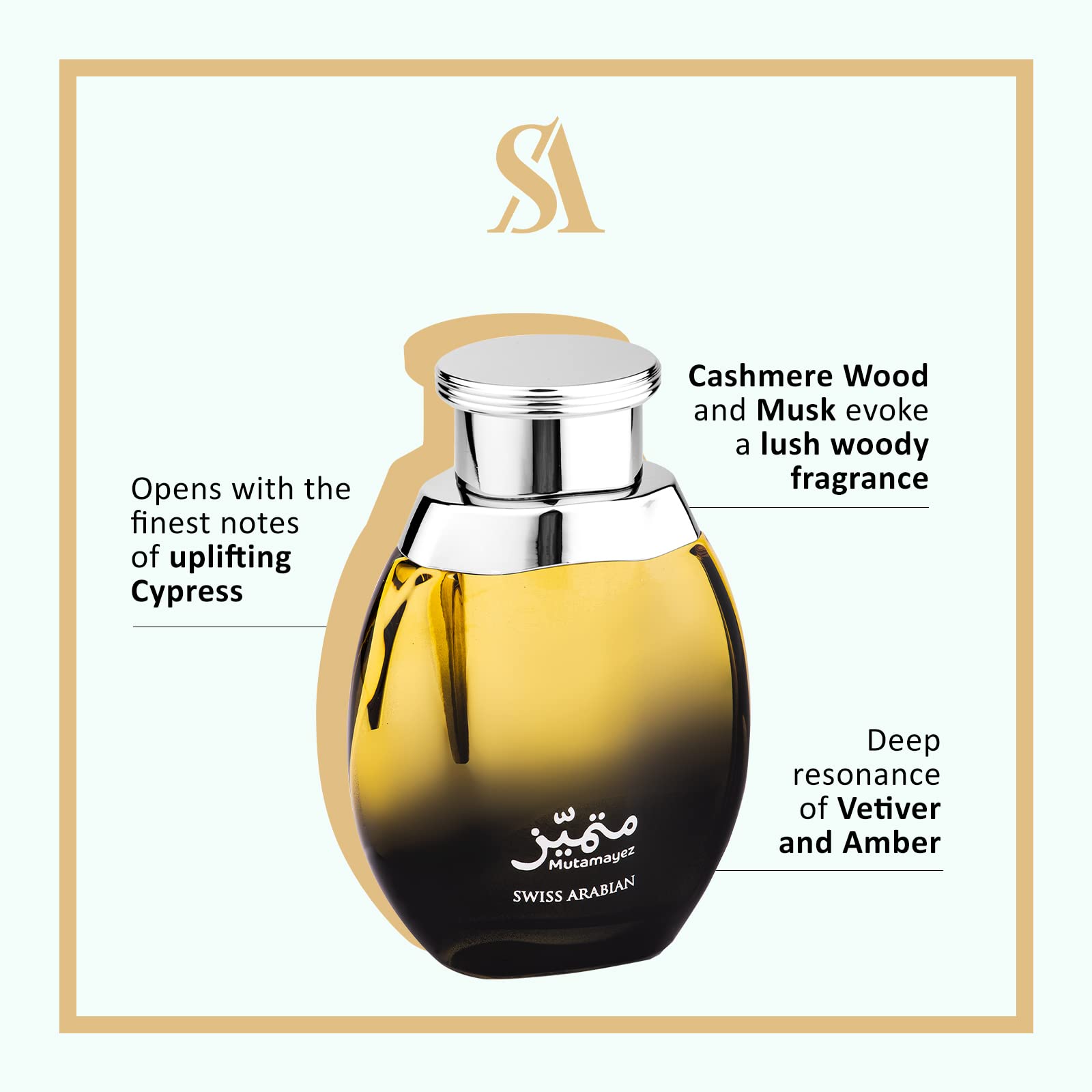 Foto 3 pulgar | Perfume Swiss Arabian Mutamayez Eau De Parfum 100 Ml - Venta Internacional.