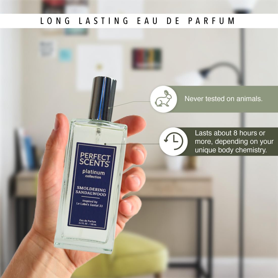 Foto 7 pulgar | Perfume Instyle Fragancias Inspiradas en el Santal 33 de Le Labo 100 ml - Venta Internacional