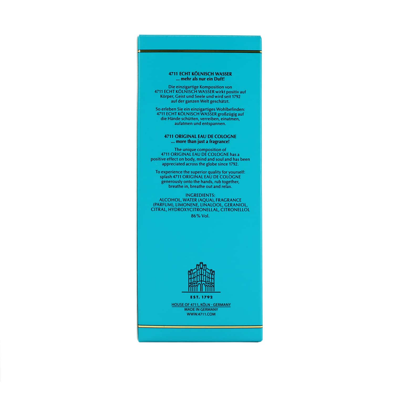Foto 2 | Colonia En Aerosol Perfume 4711 De Muelhens, 90 Ml, Para Unisex - Venta Internacional.