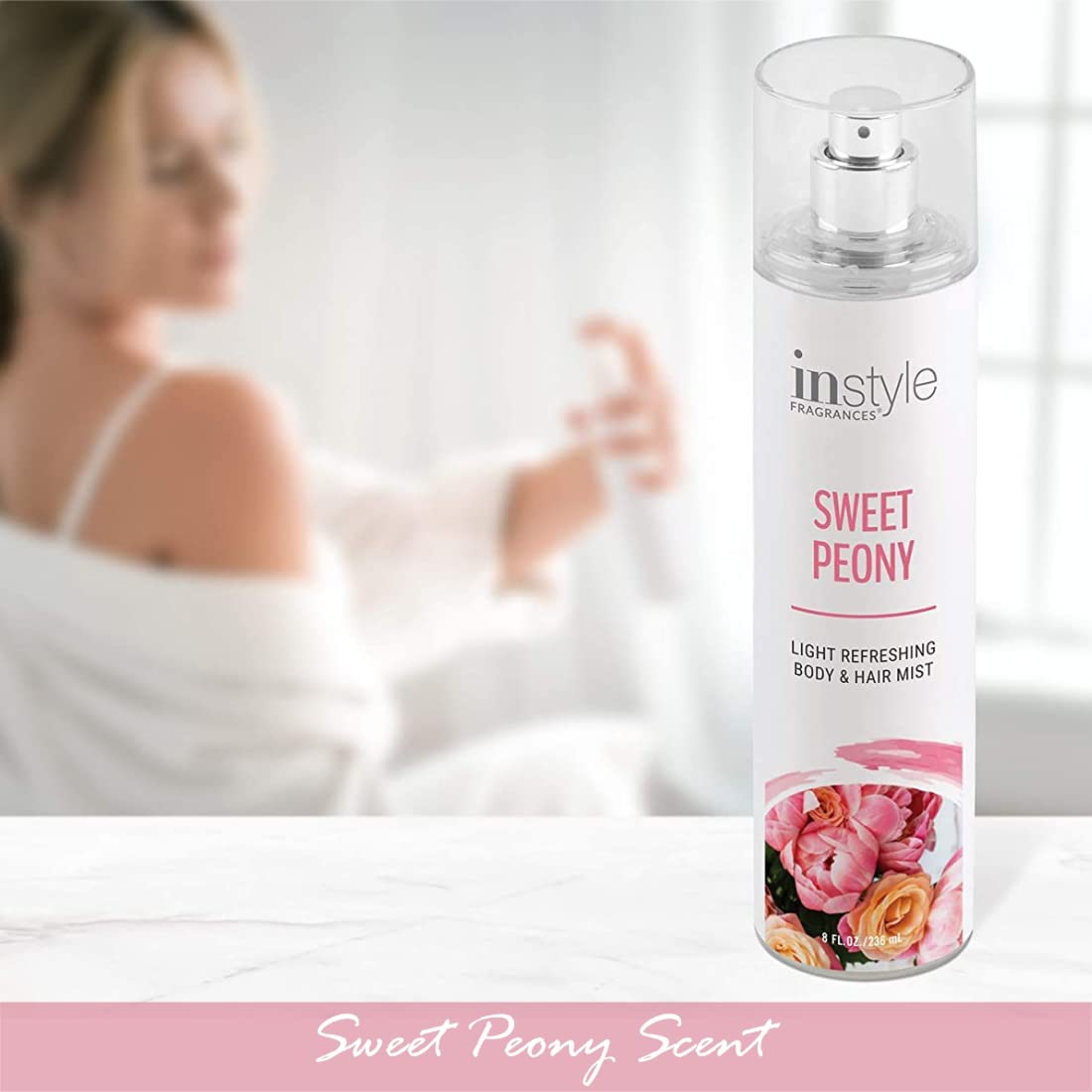 Foto 5 pulgar | Bruma Corporal Instyle Fragrances Sweet Peony de 236 ml para Mujer-Venta Internacional