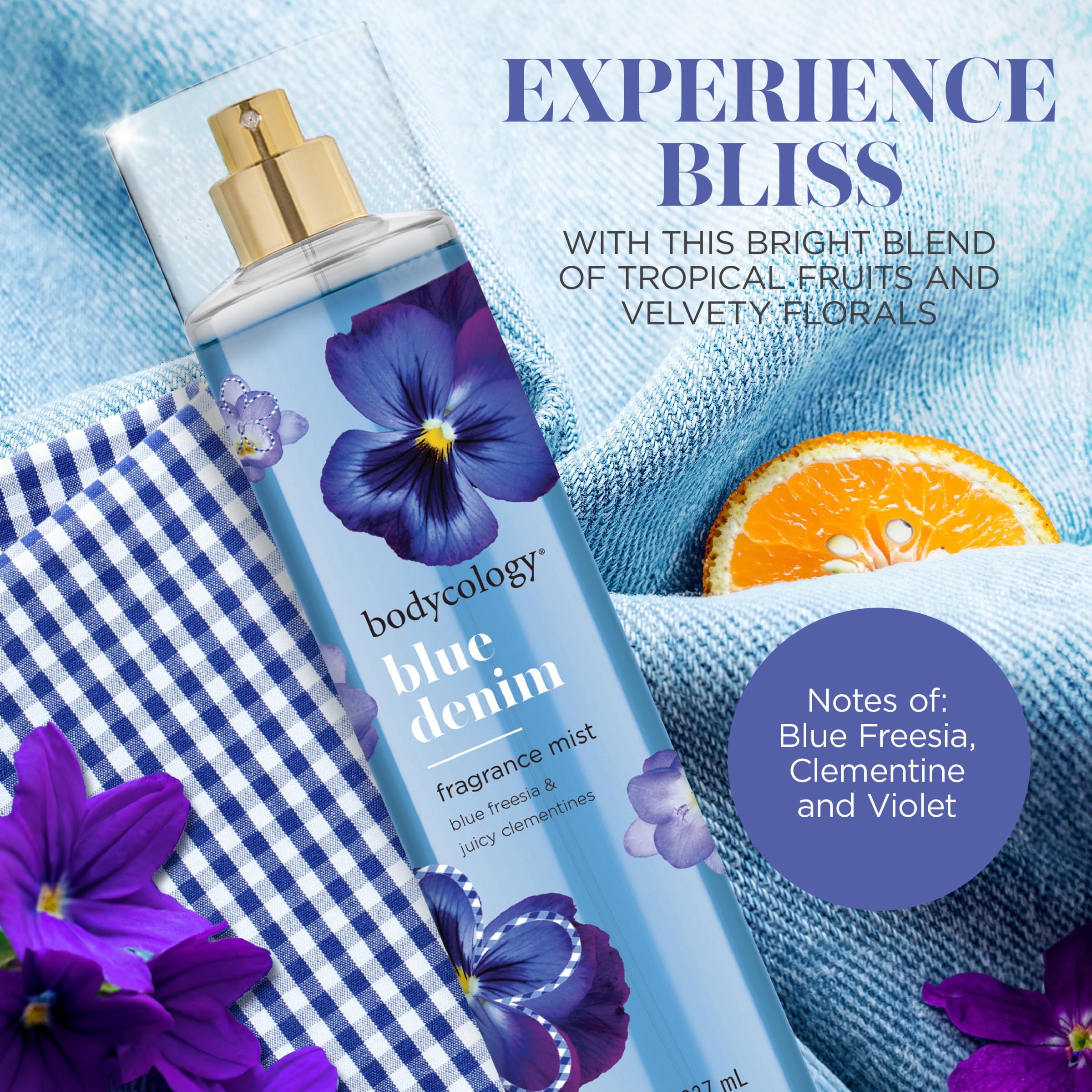 Foto 3 pulgar | Perfume Body Mist Bodycology Blue Denim 237 ml para Mujer-Venta Internacional