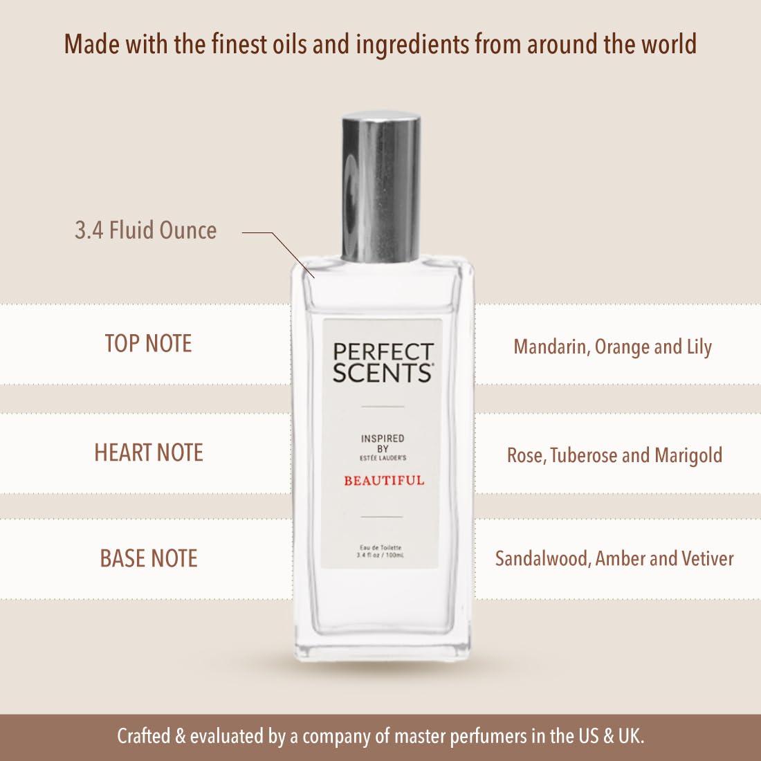 Foto 8 pulgar | Perfume Perfect Scents Beautiful 100 ml para Mujer-Venta Internacional