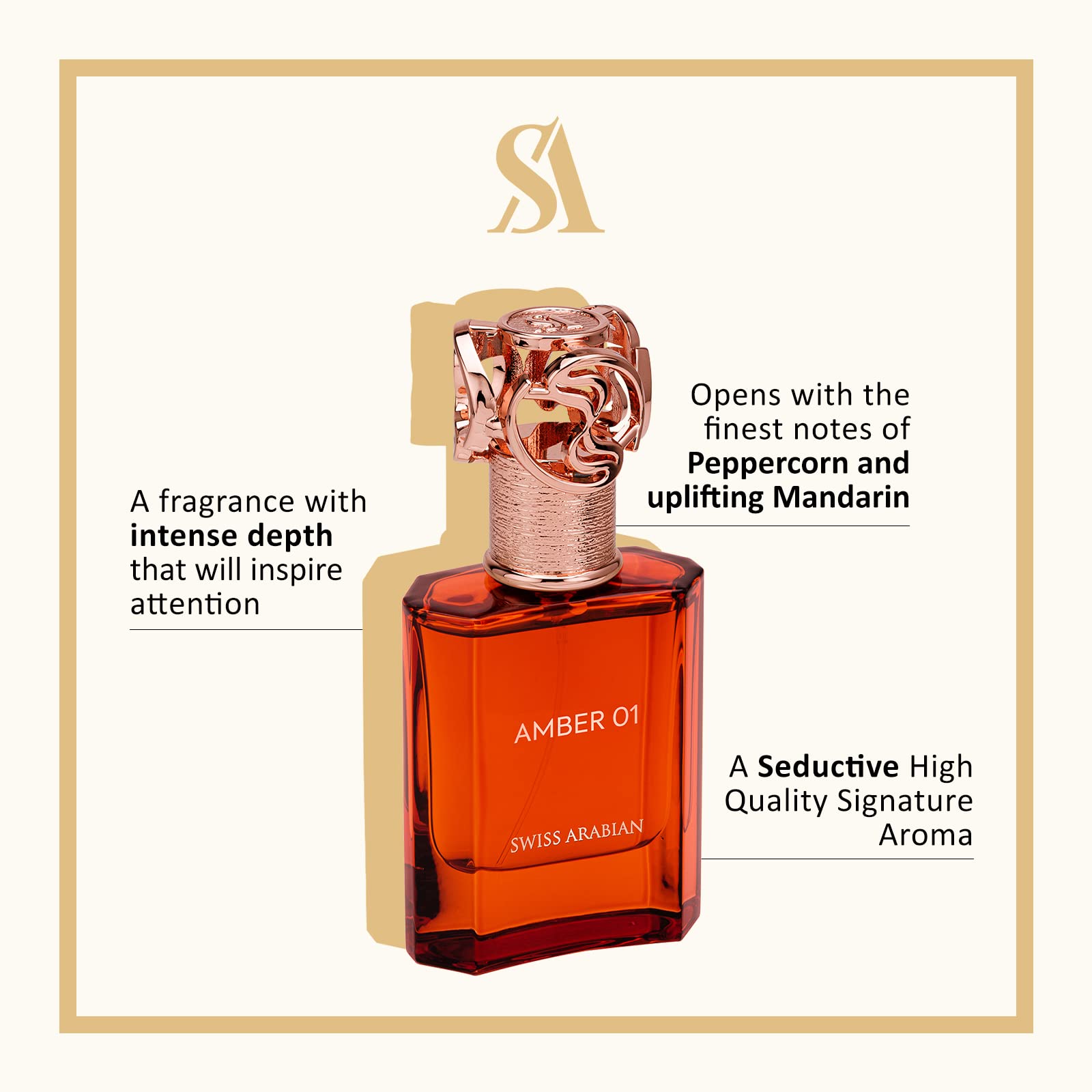 Foto 3 pulgar | Perfume Swiss Arabian Amber 01 Edp 50 ml para Mujer-Venta Internacional