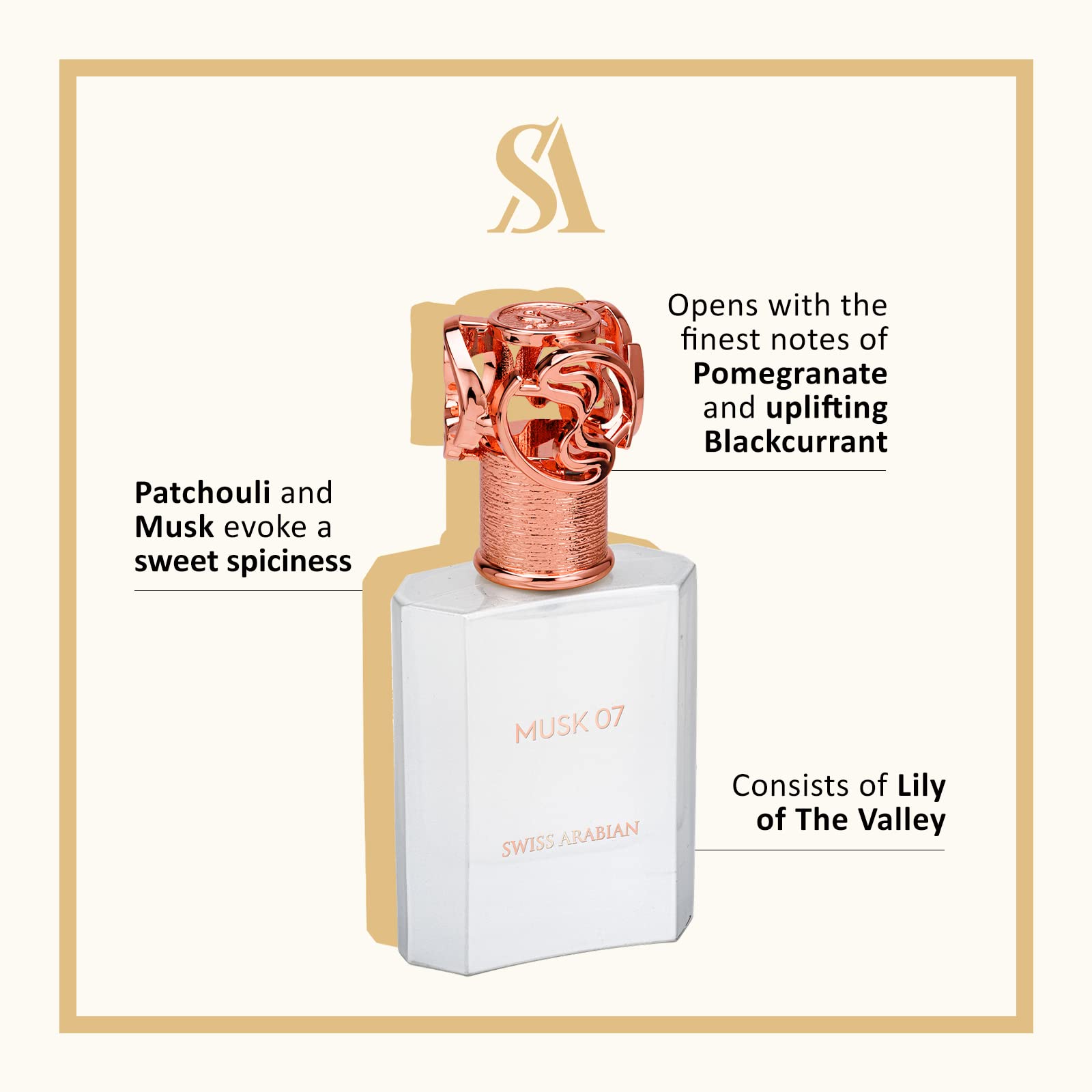 Foto 3 pulgar | Perfume Swiss Arabian Musk 07 Eau De Parfum Para Mujer, 50 Ml - Venta Internacional.