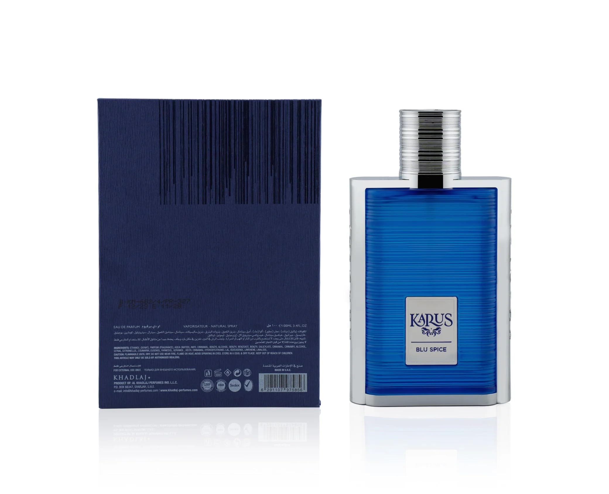 Foto 4 pulgar | Perfume Khadlaj Perfumes Karus Blu Spice Eau de Parfum 100 ml - Venta Internacional