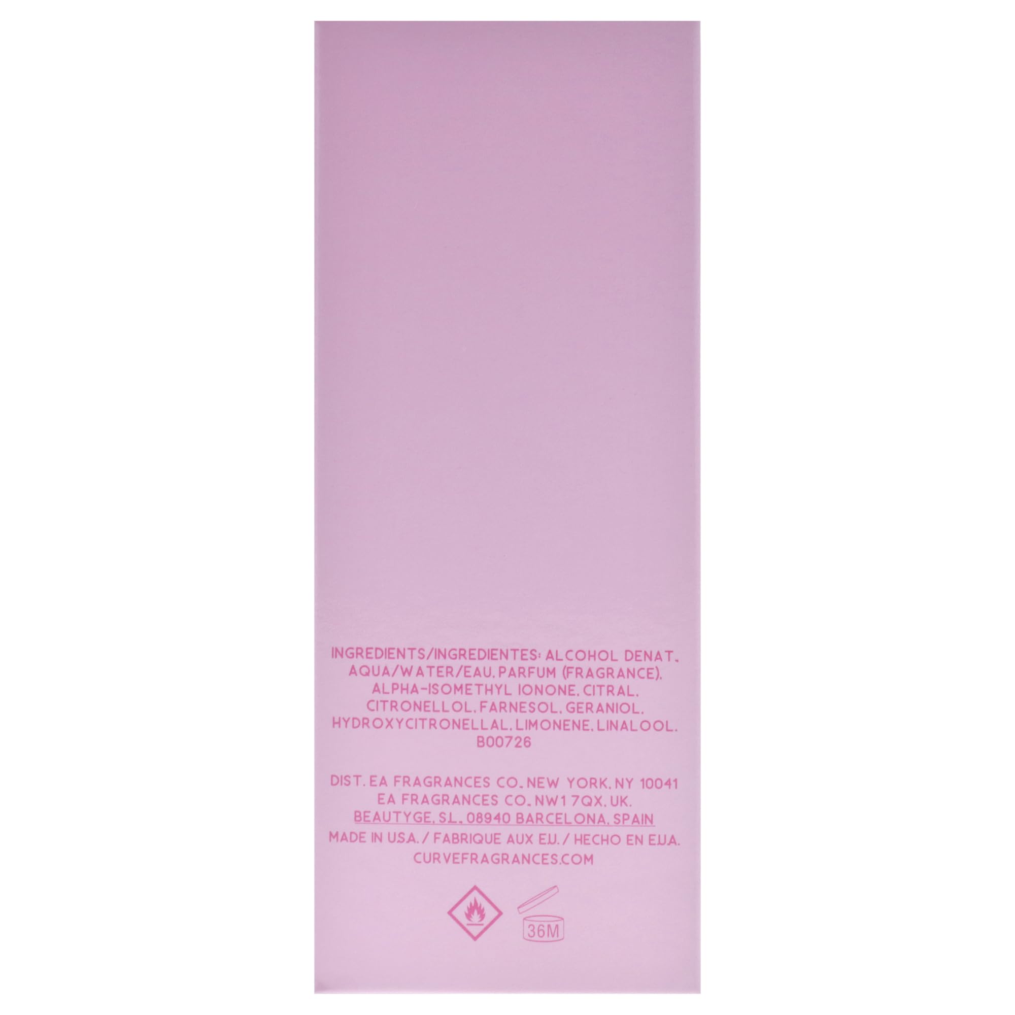 Foto 8 pulgar | Perfume Liz Claiborne Curve Pink Blossom Edt 100 ml Para Mujer - Venta Internacional