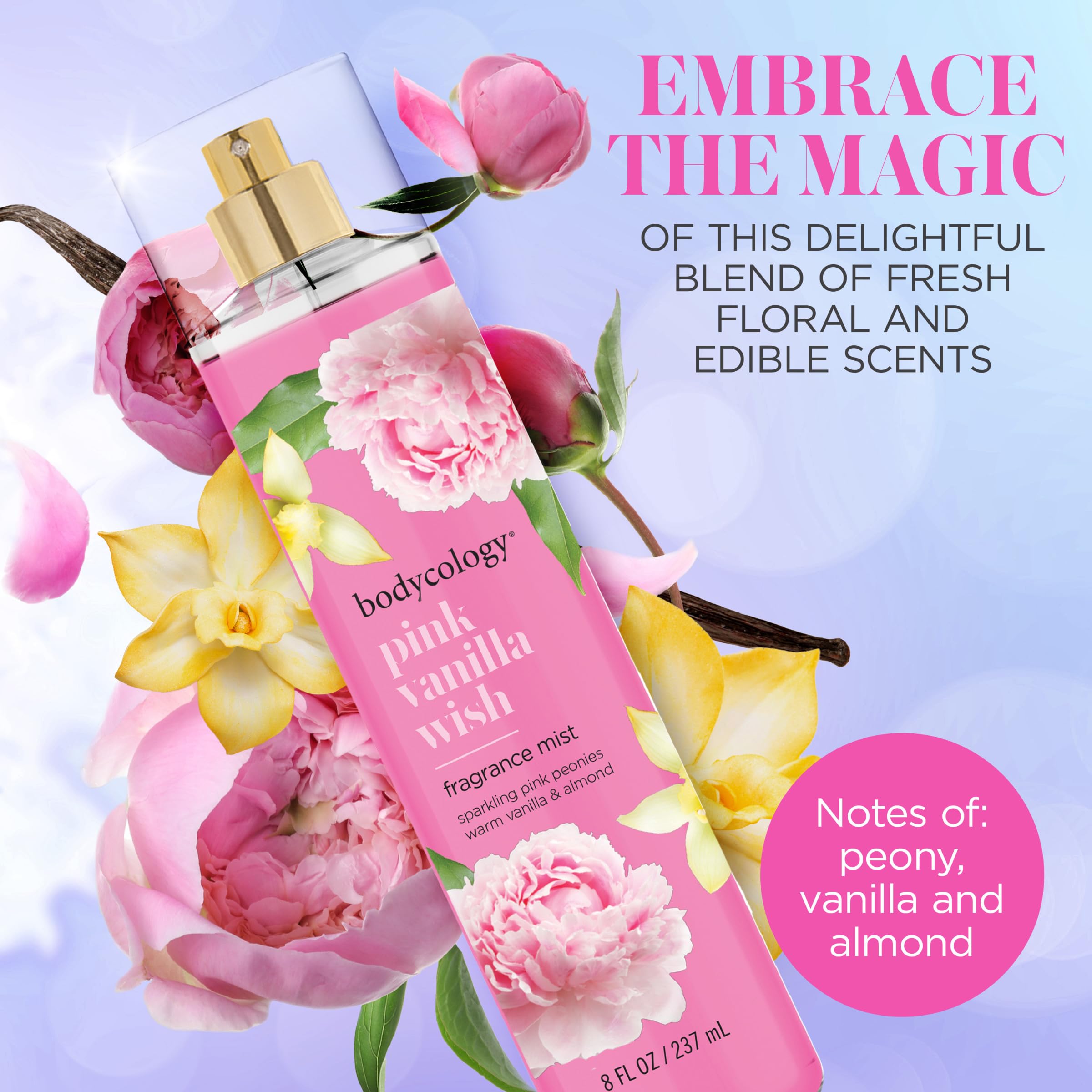 Foto 3 pulgar | Bruma Corporal Bodycology Pink Vanilla Wish 237 ml - Venta Internacional