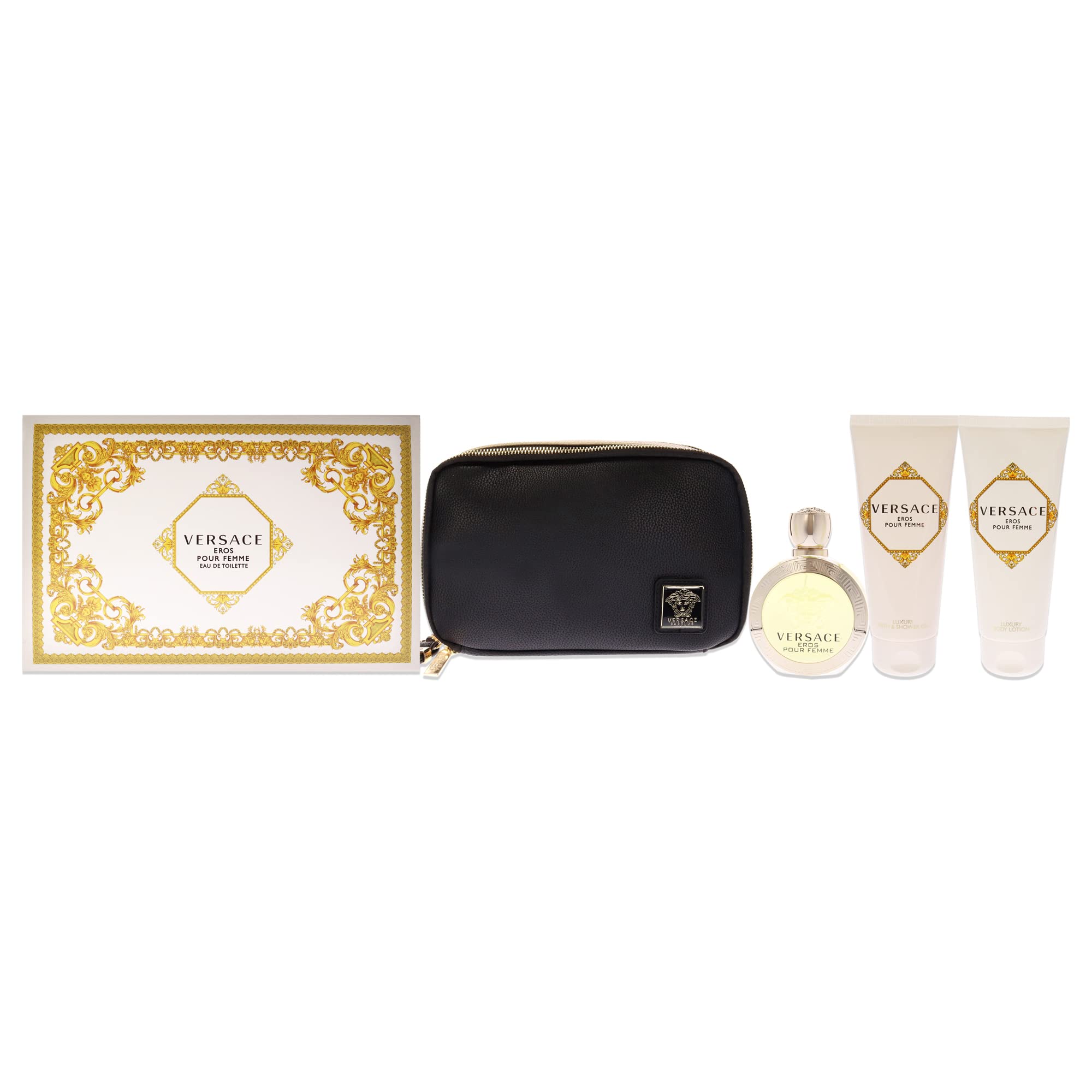 Foto 2 pulgar | Perfume Versace Eros Pour Femme Edt De 100 Ml Con Set De Loción Corporal - Venta Internacional.