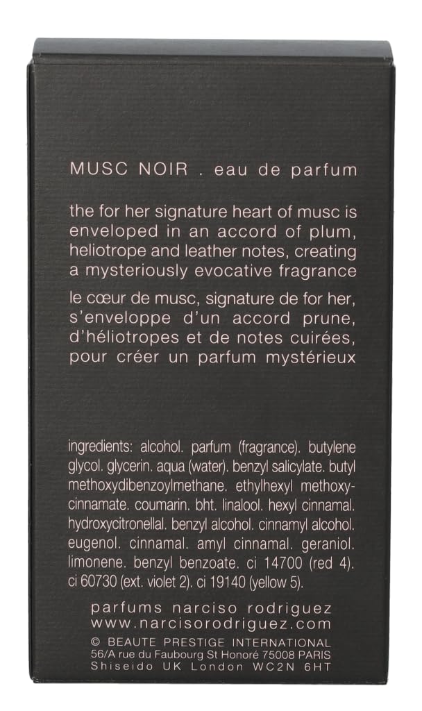 Foto 5 pulgar | Perfume Narciso Rodriguez Musc Noir Eau De Parfum Para Mujer, 30 Ml - Venta Internacional.