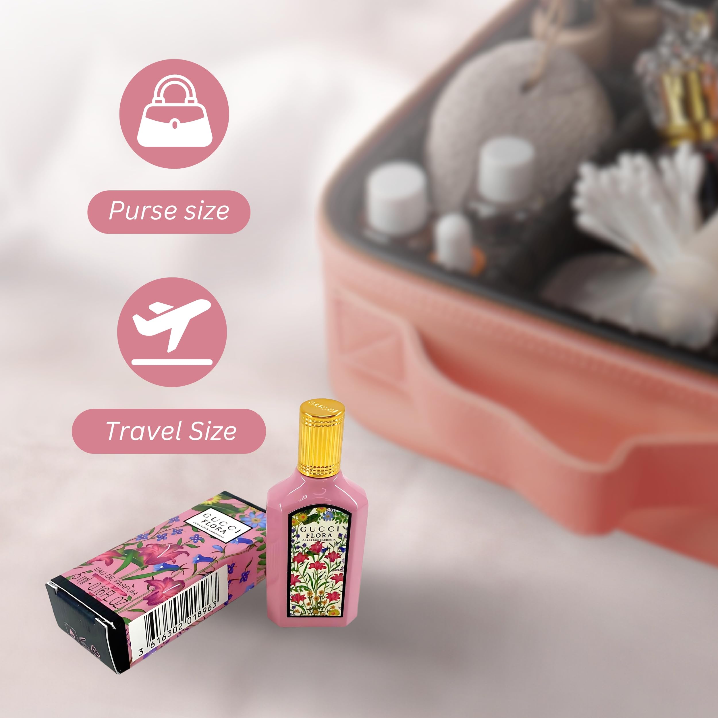 Foto 5 pulgar | Perfume Gucci Flora Gorgeous Gardenia, Eau De Parfum, 5 Ml, Tamaño Mini - Venta Internacional.