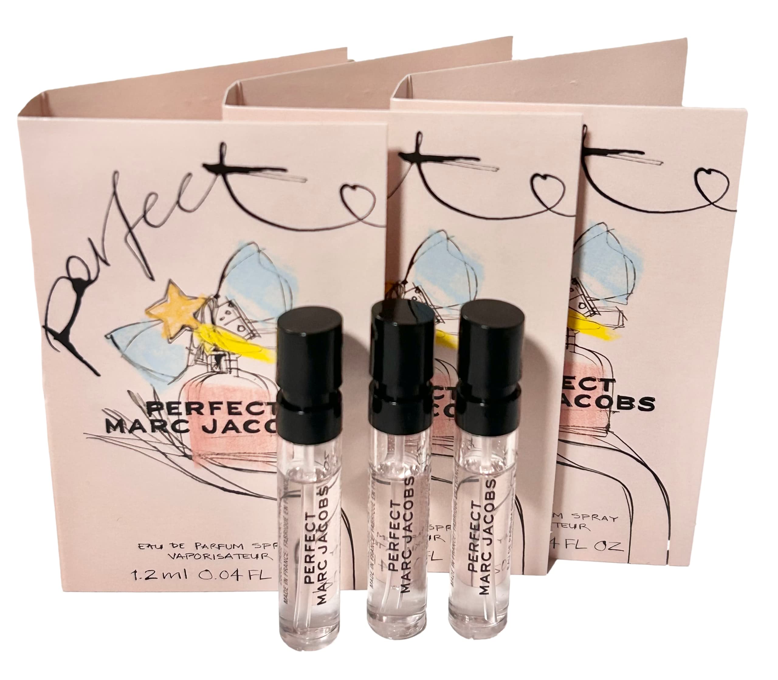 Perfume Marc Jacobs Perfect Edp 1,2 Ml Para Mujer, Juego De 3 - Venta Internacional.