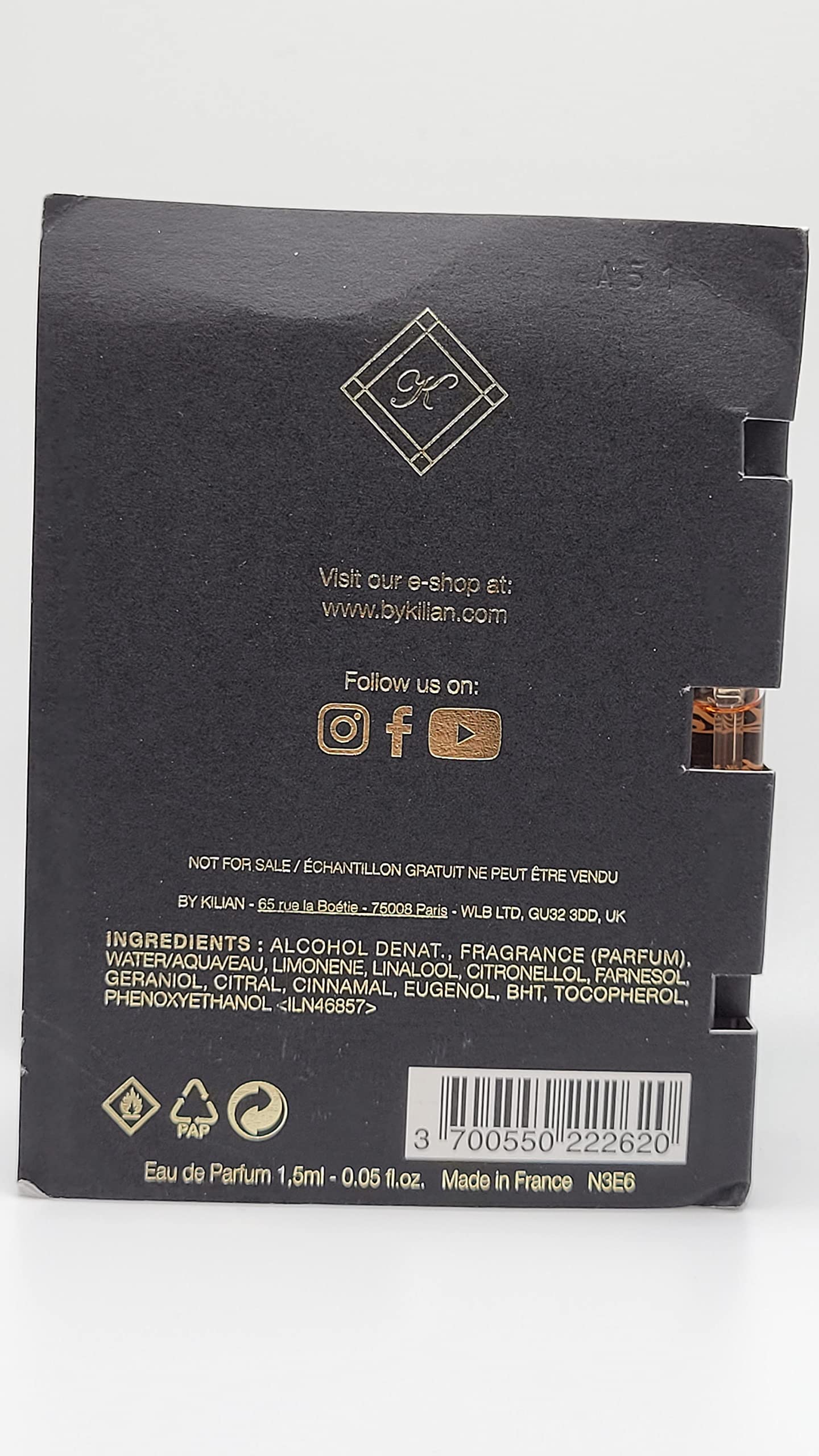 Foto 4 pulgar | Perfume Kilian Love, Don't Be Shy Eau De Parfum, 1,5 Ml, Tamaño De Viaje - Venta Internacional.