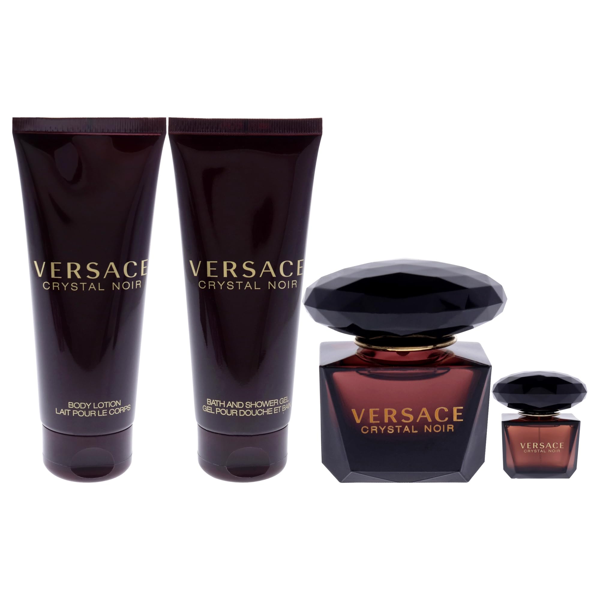 Foto 3 pulgar | Set De Regalo Perfume Versace Crystal Noir Para Mujer, 4 Piezas - Venta Internacional.