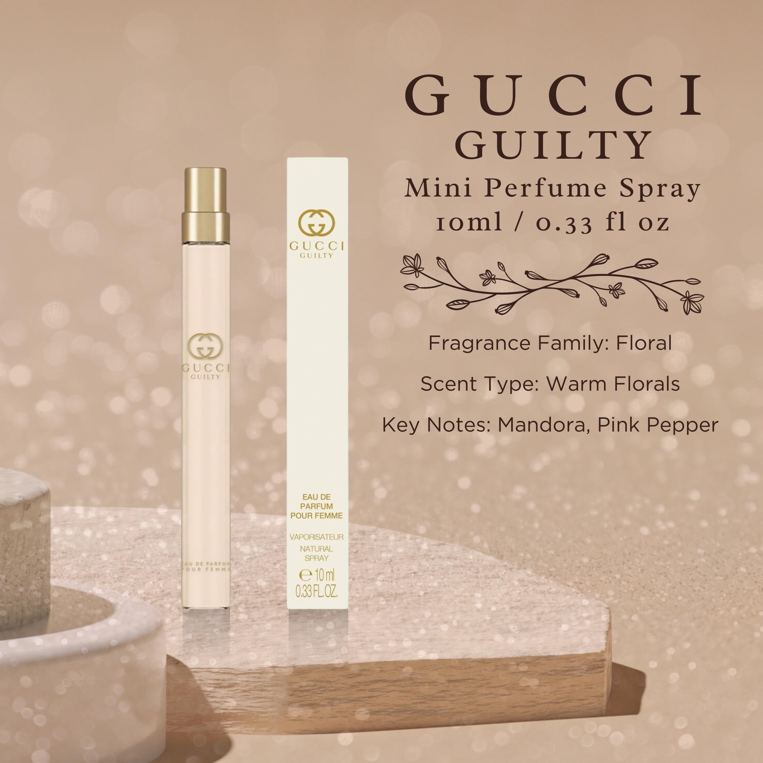 Foto 3 pulgar | Perfume Guilty Edp Spray Travel De Gucci, 10 Ml, Para Mujer - Venta Internacional.