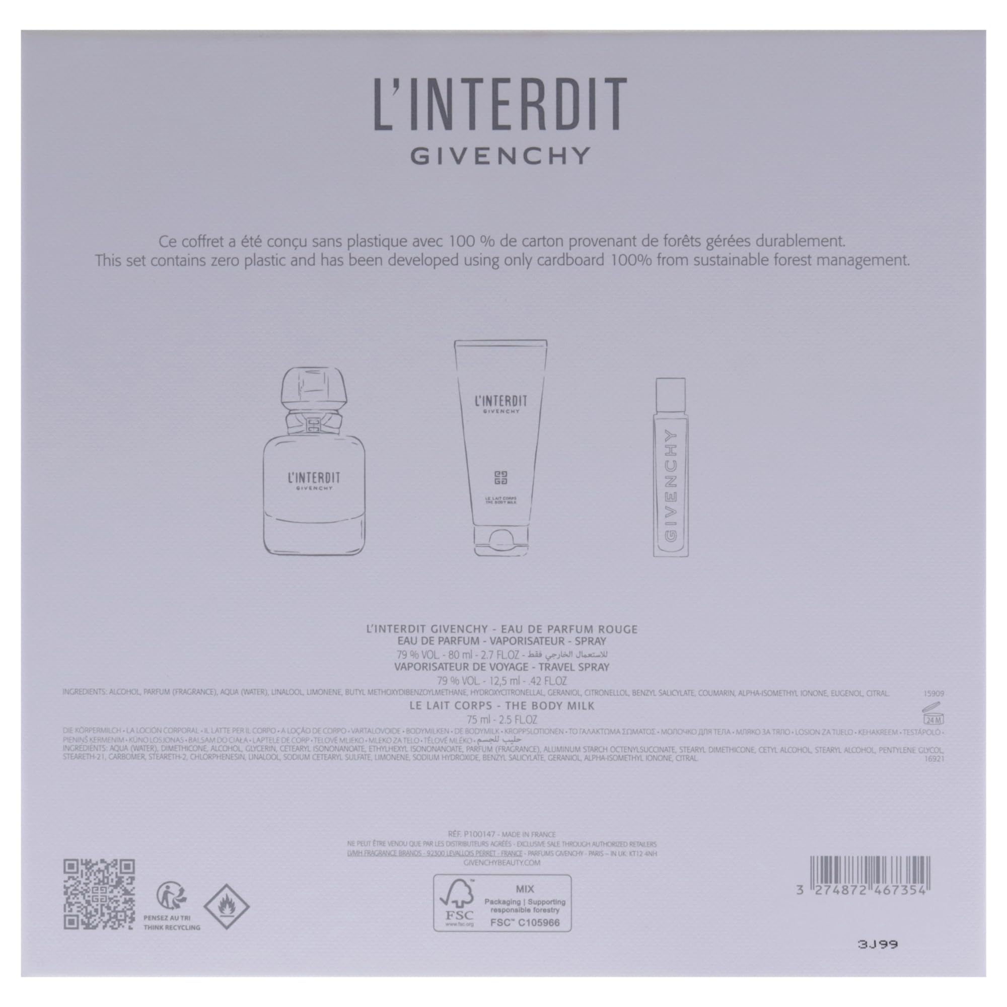 Foto 8 pulgar | Perfume Givenchy Linterdit Edp, Spray Para Colorete, 80 Ml, 12 Ml - Venta Internacional.