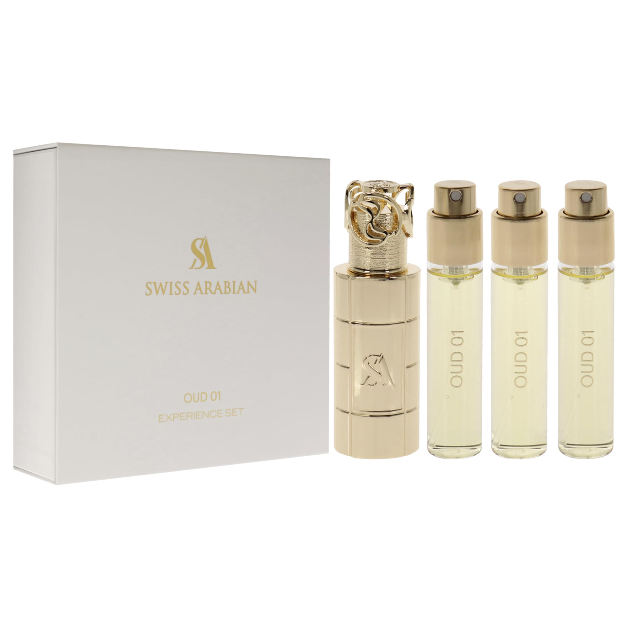Foto 3 | Miniset de Regalo Perfume Swiss Arabian Oud 01 4 Piezas 3 X 10 Ml Unisex - Venta Internacional