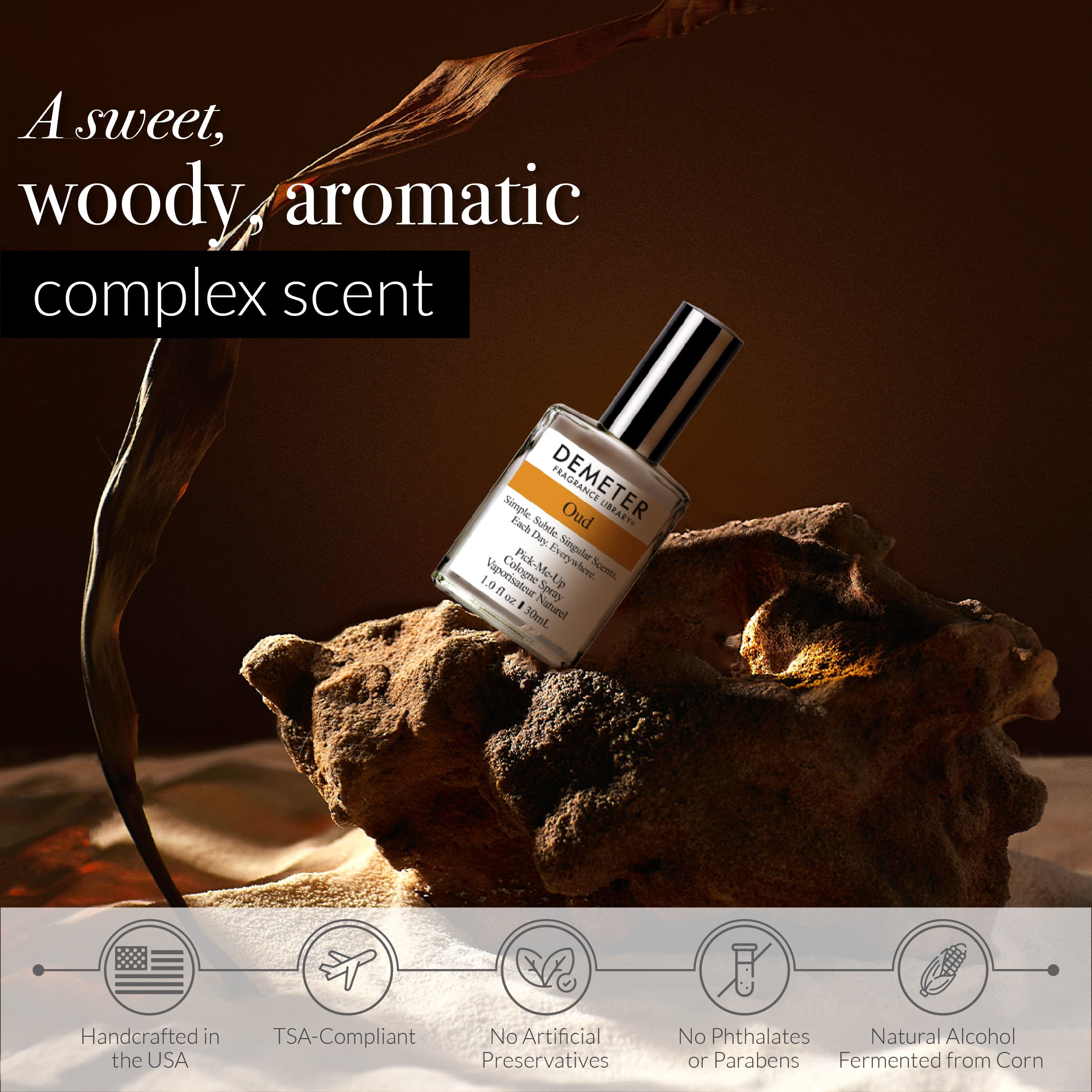 Foto 5 pulgar | Perfume Demeter Oud Cologne Spray 30 Ml Para Mujeres Y Hombres - Venta Internacional.