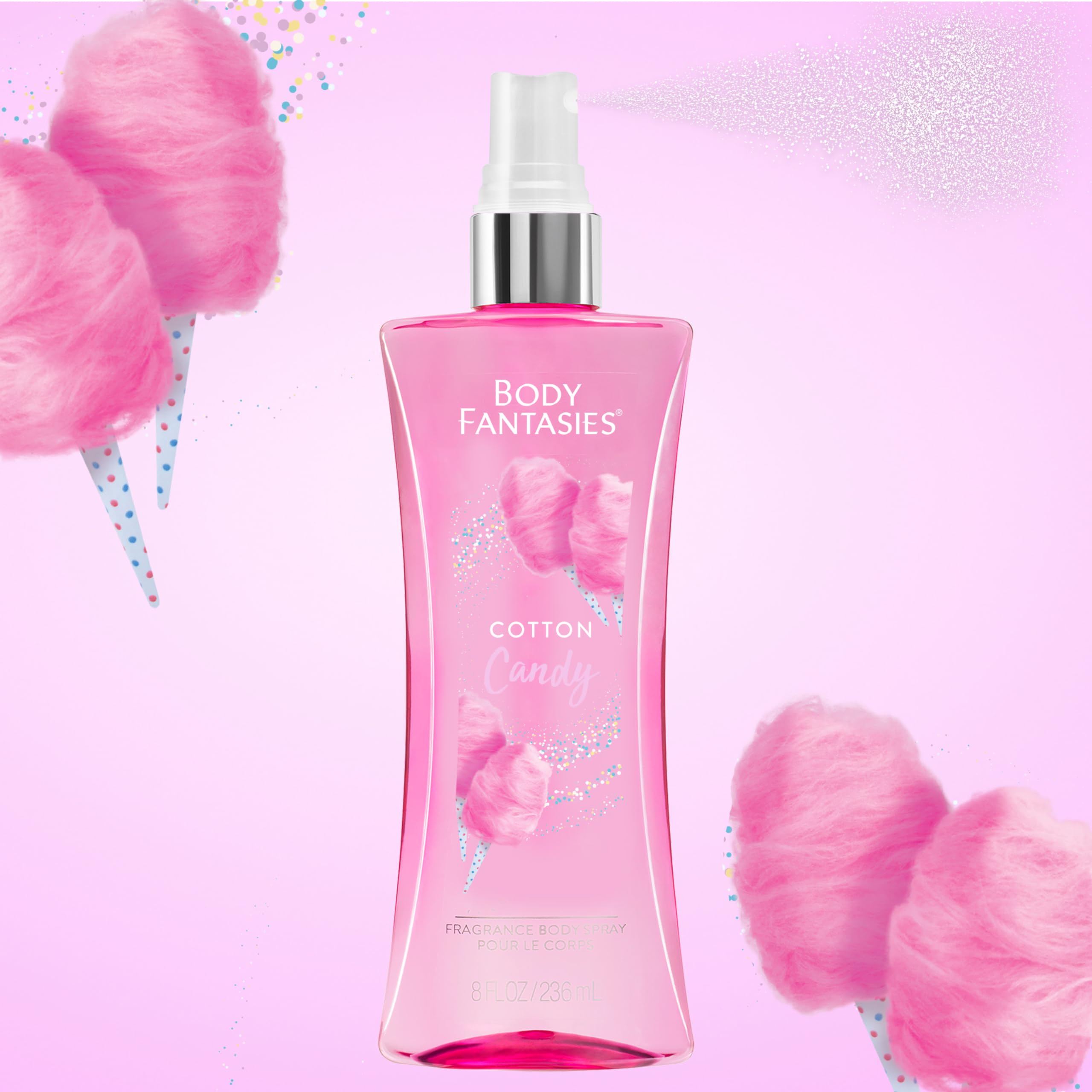 Foto 5 pulgar | Spray Corporal Body Fantasies Signature Cotton Candy 240 Ml - Venta Internacional.