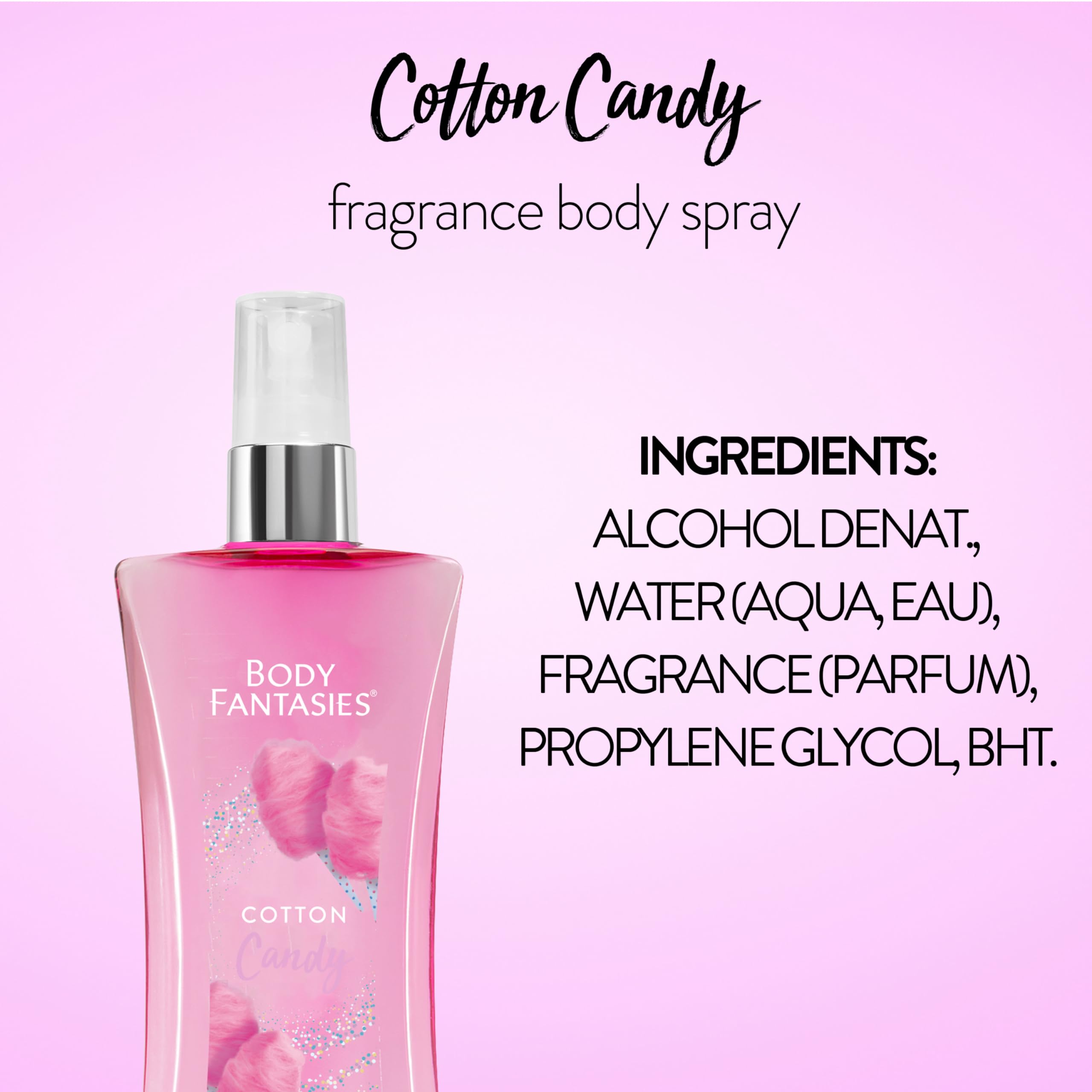 Foto 7 | Spray Corporal Body Fantasies Signature Cotton Candy 240 Ml - Venta Internacional.