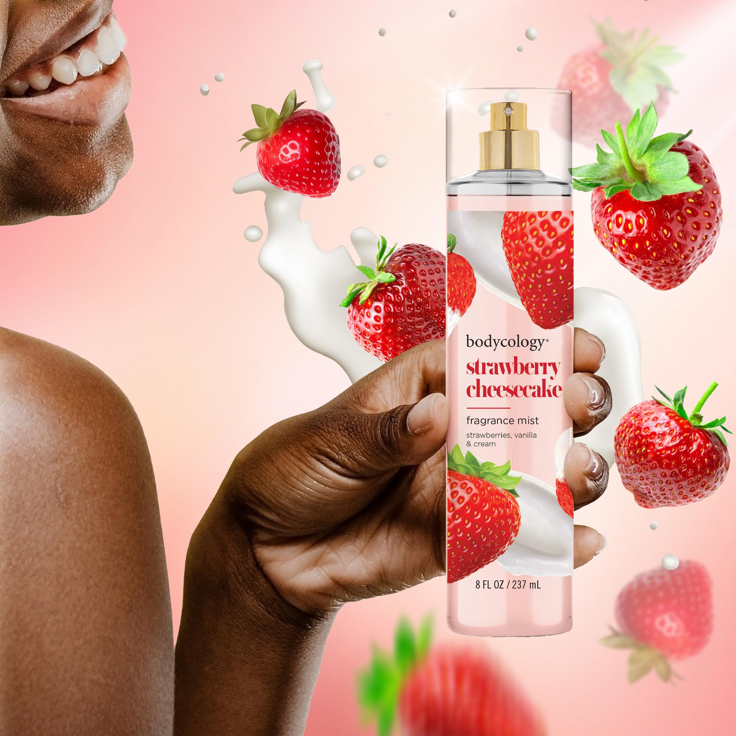 Foto 6 pulgar | Body Mist Bodycology Strawberry Cheesecake 237 ml - Venta Internacional.