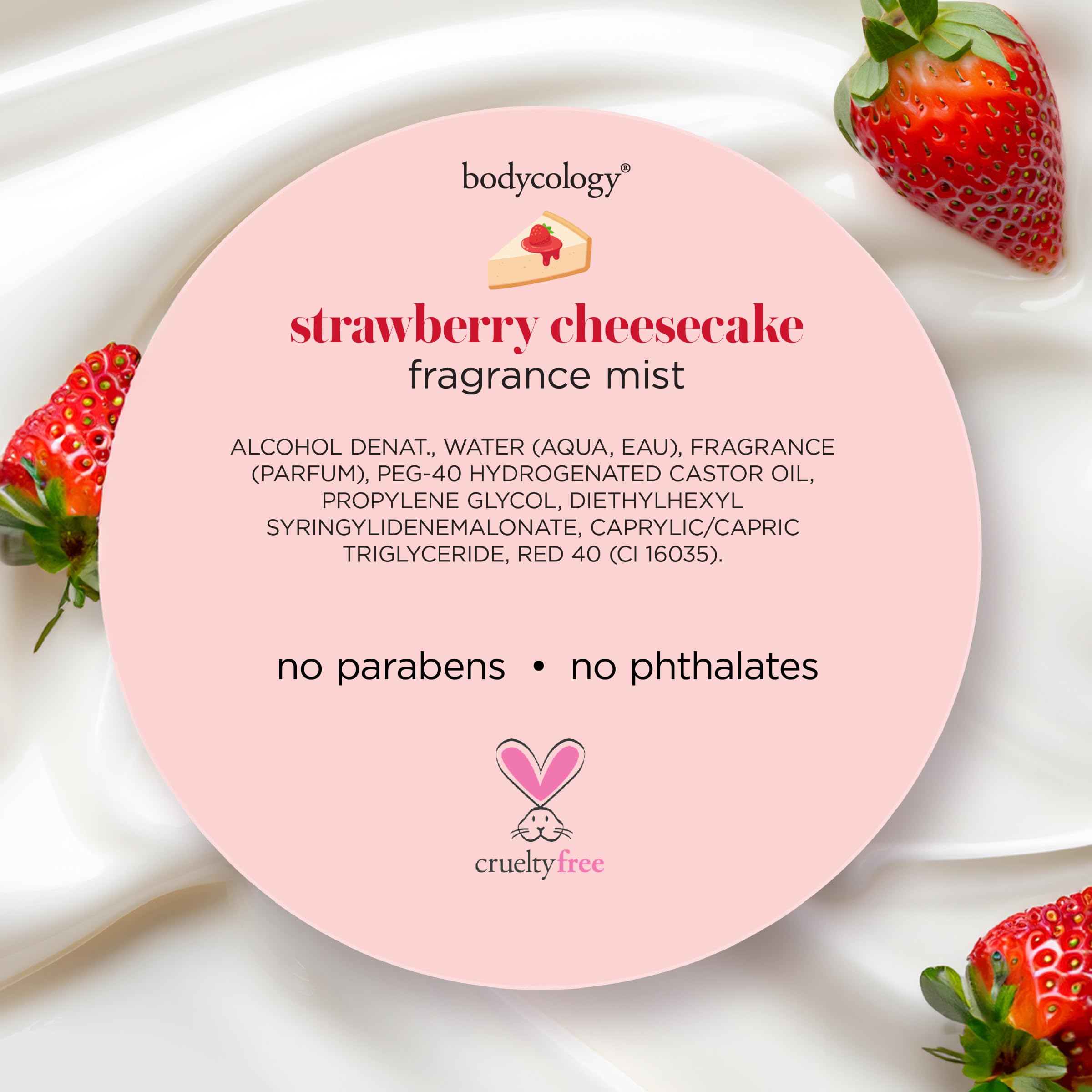 Foto 8 pulgar | Body Mist Bodycology Strawberry Cheesecake 237 ml - Venta Internacional.