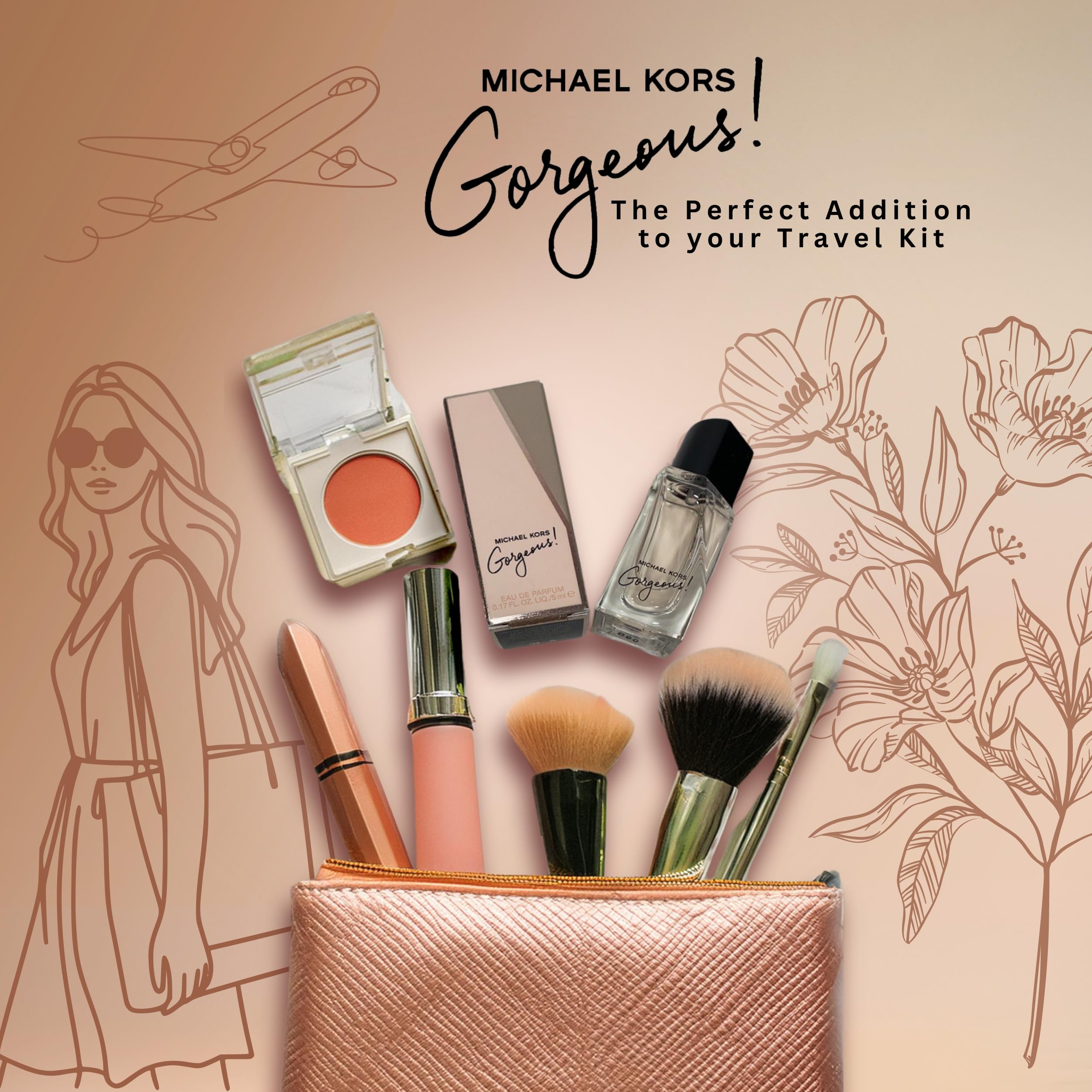 Foto 4 pulgar | Perfume Michael Kors Gorgeous Eau de Parfum Mini Splash 5 ml para Mujer - Venta Internacional