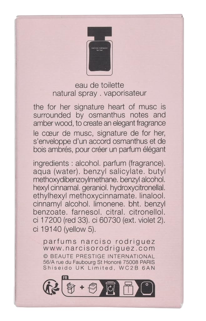 Foto 7 pulgar | Perfume Narciso Rodriguez For Her Eau De Toilette 30 Ml Para Mujer - Venta Internacional.