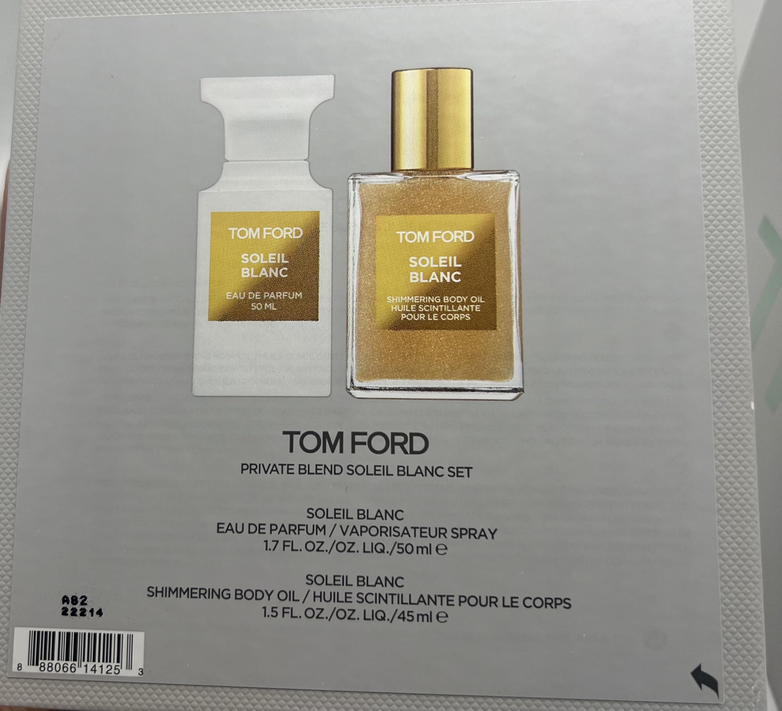 Foto 4 pulgar | Perfume Tom Ford Private Blend Soleil Blanc 50 Ml + Aceite Corporal 45 Ml - Venta Internacional.