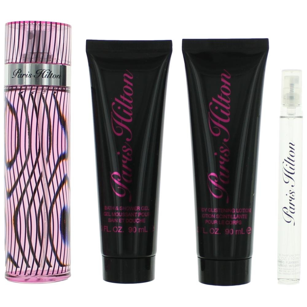 Set De Aerosol Perfume Paris Hilton De 4 Piezas Para Mujer - Venta Internacional.