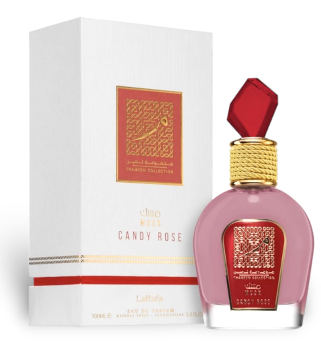 Foto 2 pulgar | Perfume Lattafa Perfumes Candy Rose Thameen Musk Edp 100 ml - Venta Internacional