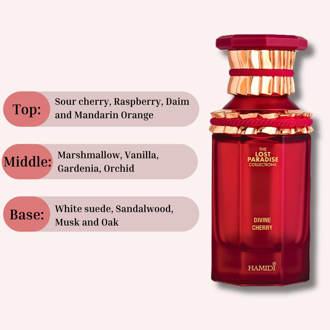 Foto 5 pulgar | Perfume Hamidi Divine Cherry Eau de Parfum 100 ml - Venta Internacional