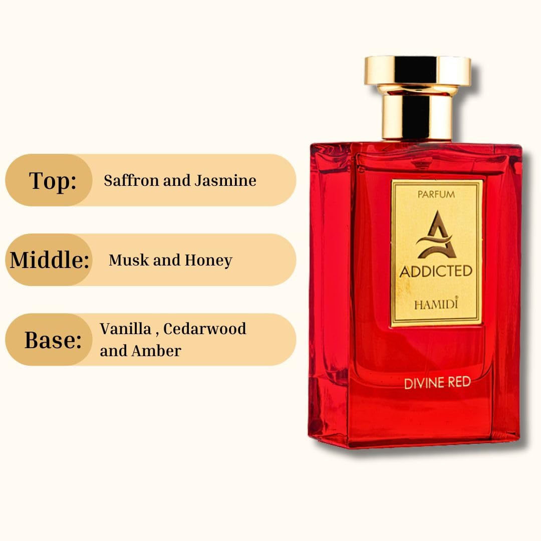 Foto 5 pulgar | Perfume Hamidi Addicted Divine Red Eau de Parfum 120 ml Unisex - Venta Internacional
