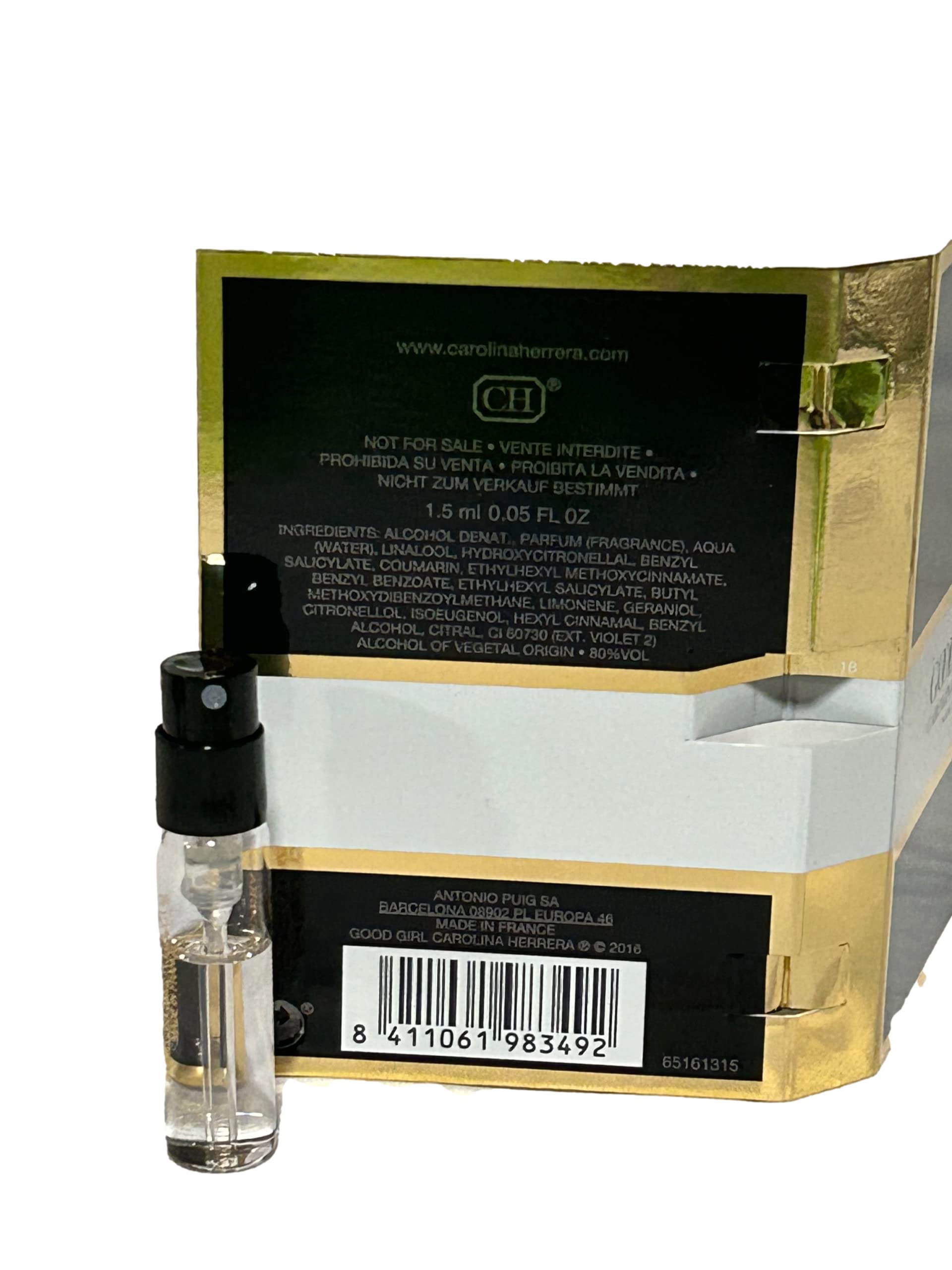 Foto 5 pulgar | Perfume Carolina Herrera Good Girl Eau de Parfum 1,5 Ml - Venta Internacional