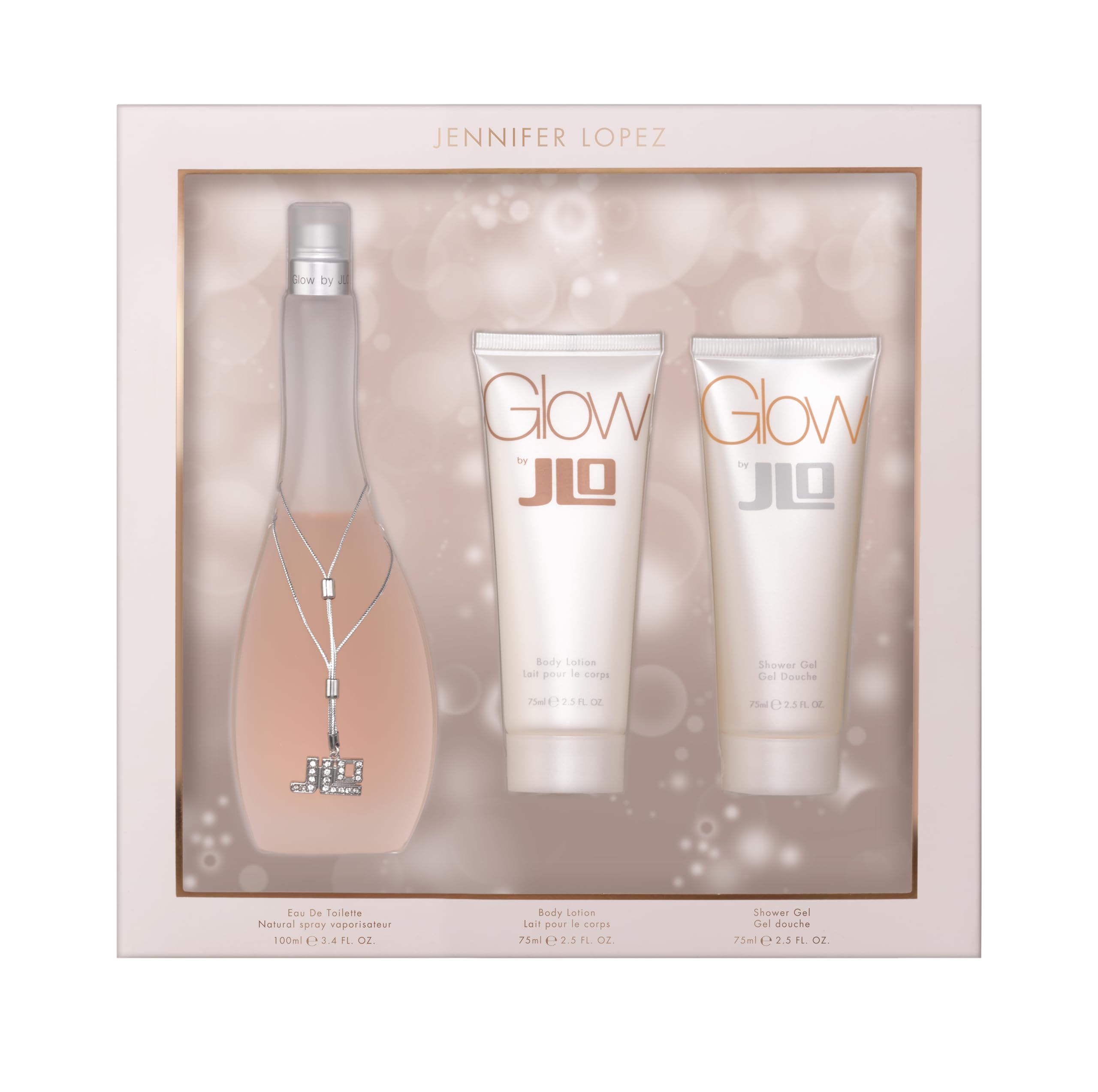 Set de Perfume De Regalo Jennifer Lopez Glow Eau De Toilette 100 Ml - Venta Internacional