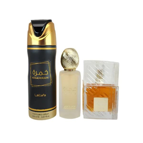 Foto 4 pulgar | Set de Perfume Lattafa Khamrah 3 Piezas para Mujer-Venta Internacional