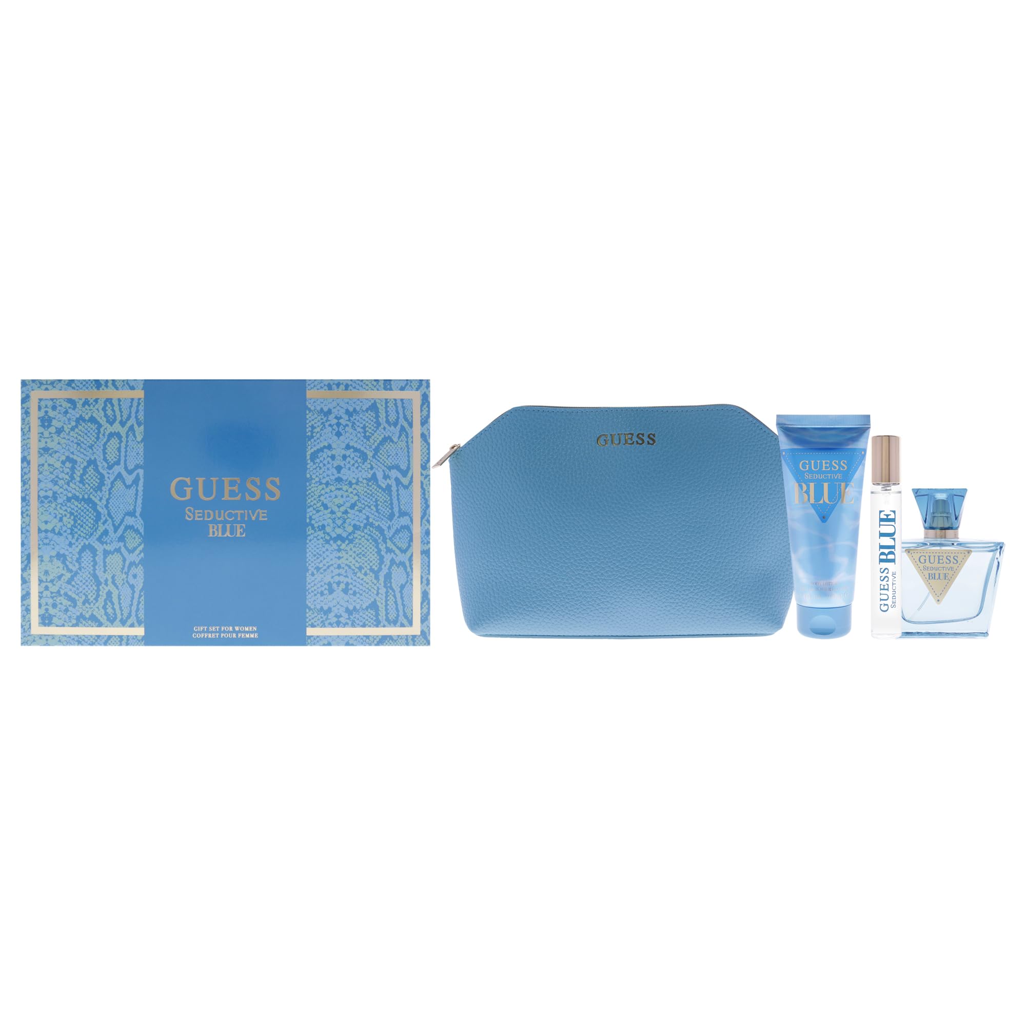 Foto 3 pulgar | Set de Perfume Guess Seductive Blue 4 Piezas para Mujer - Venta Internacional