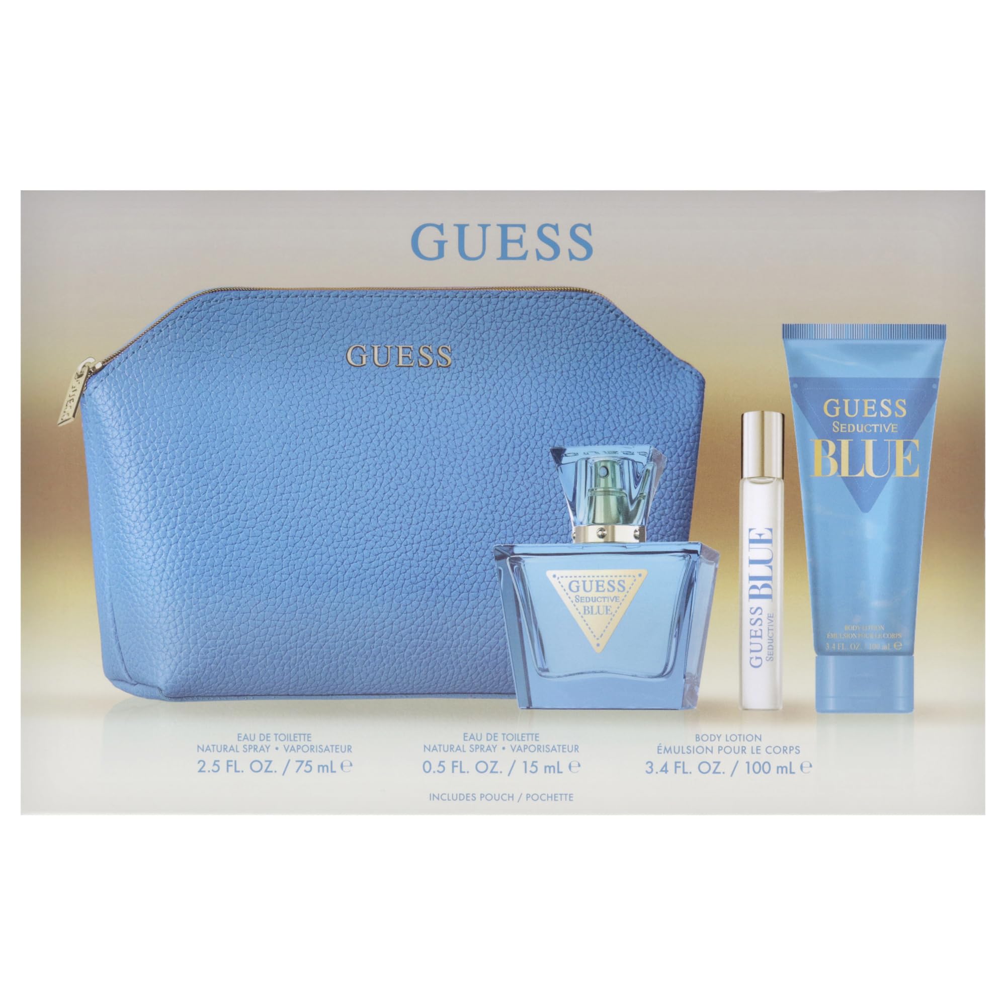 Foto 5 pulgar | Set de Perfume Guess Seductive Blue 4 Piezas para Mujer - Venta Internacional