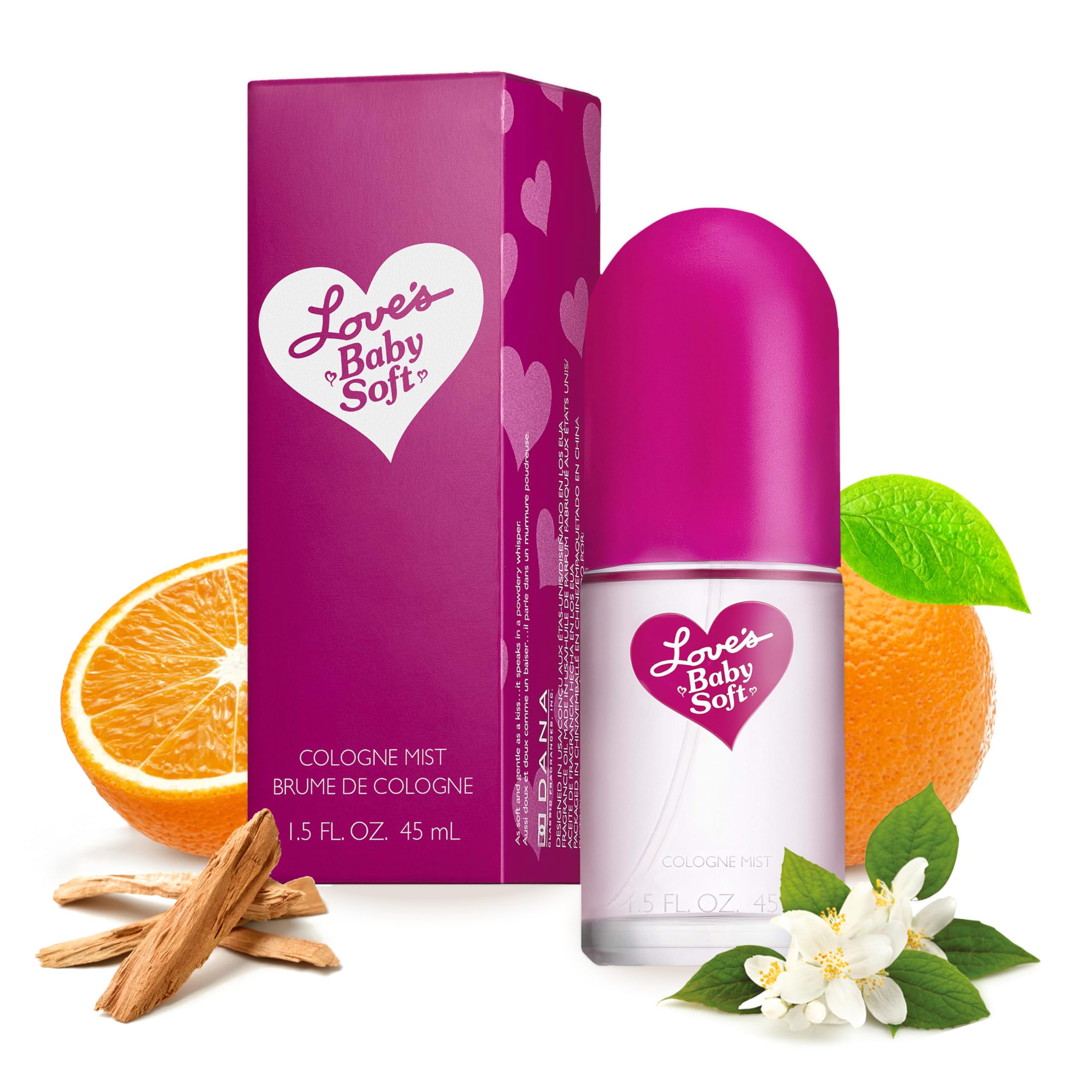 Cologne Mist Dana Love's Baby Soft, Fragancia Original - Venta Internacional.