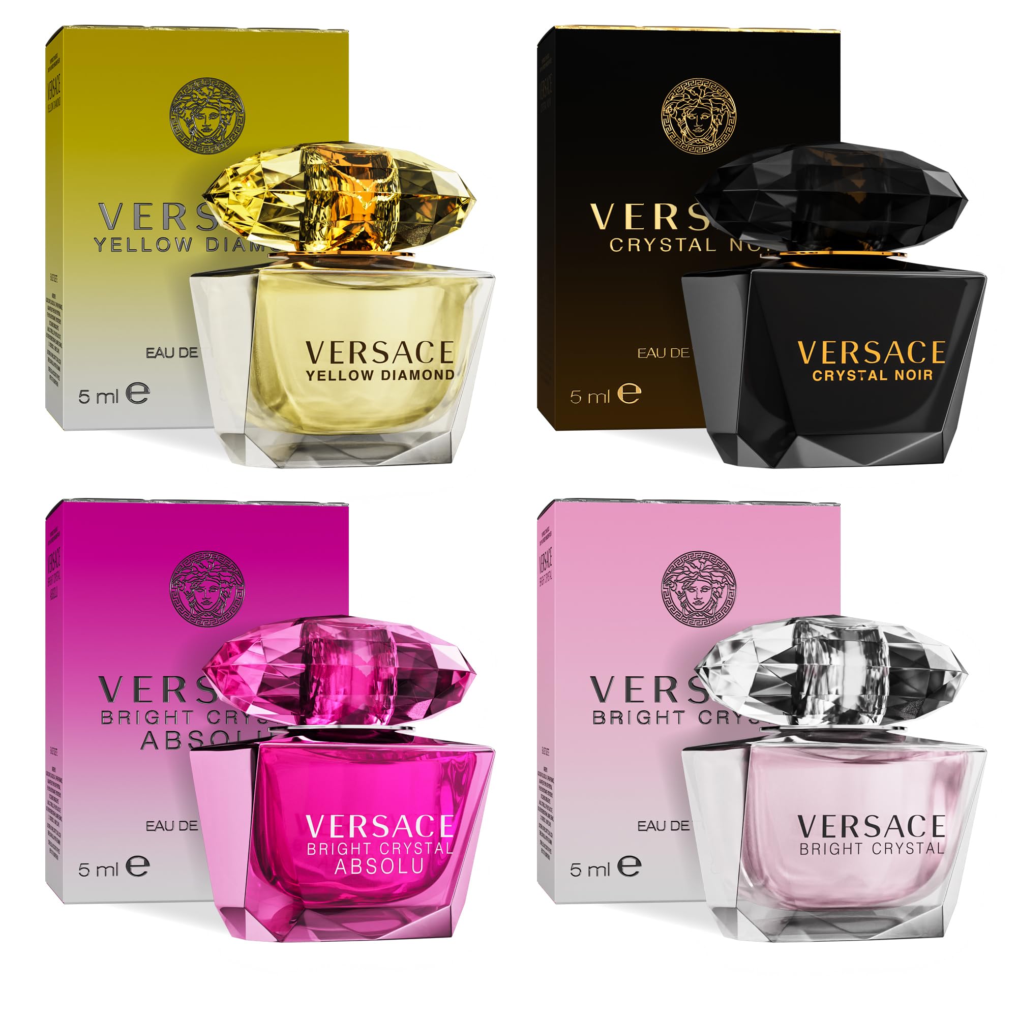 Foto 2 pulgar | Set De Perfume Versace Bright Crystal Yellow Diamond Crystal Noir - Venta Internacional.