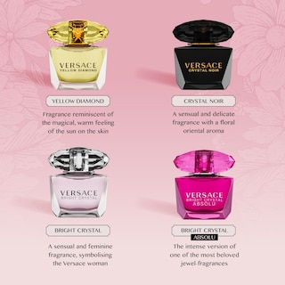 Foto 3 | Set De Perfume Versace Bright Crystal Yellow Diamond Crystal Noir - Venta Internacional.