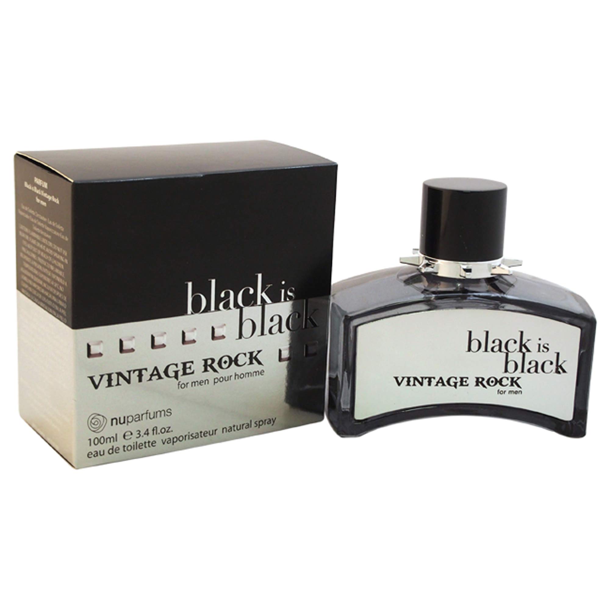 Foto 2 pulgar | Perfume Nuparfums Group Black Is Black Vintage Rock 100 Ml Edt - Venta Internacional