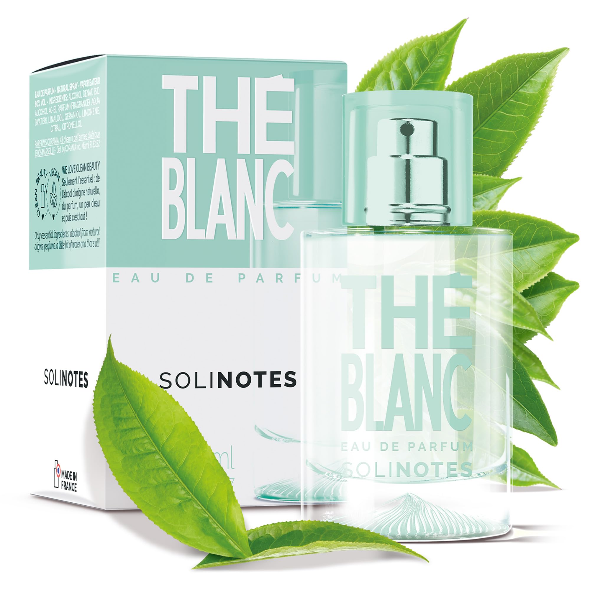 Perfume Solinotes White Tea Eau De Parfum, 50 Ml, Para Mujer - Venta Internacional.