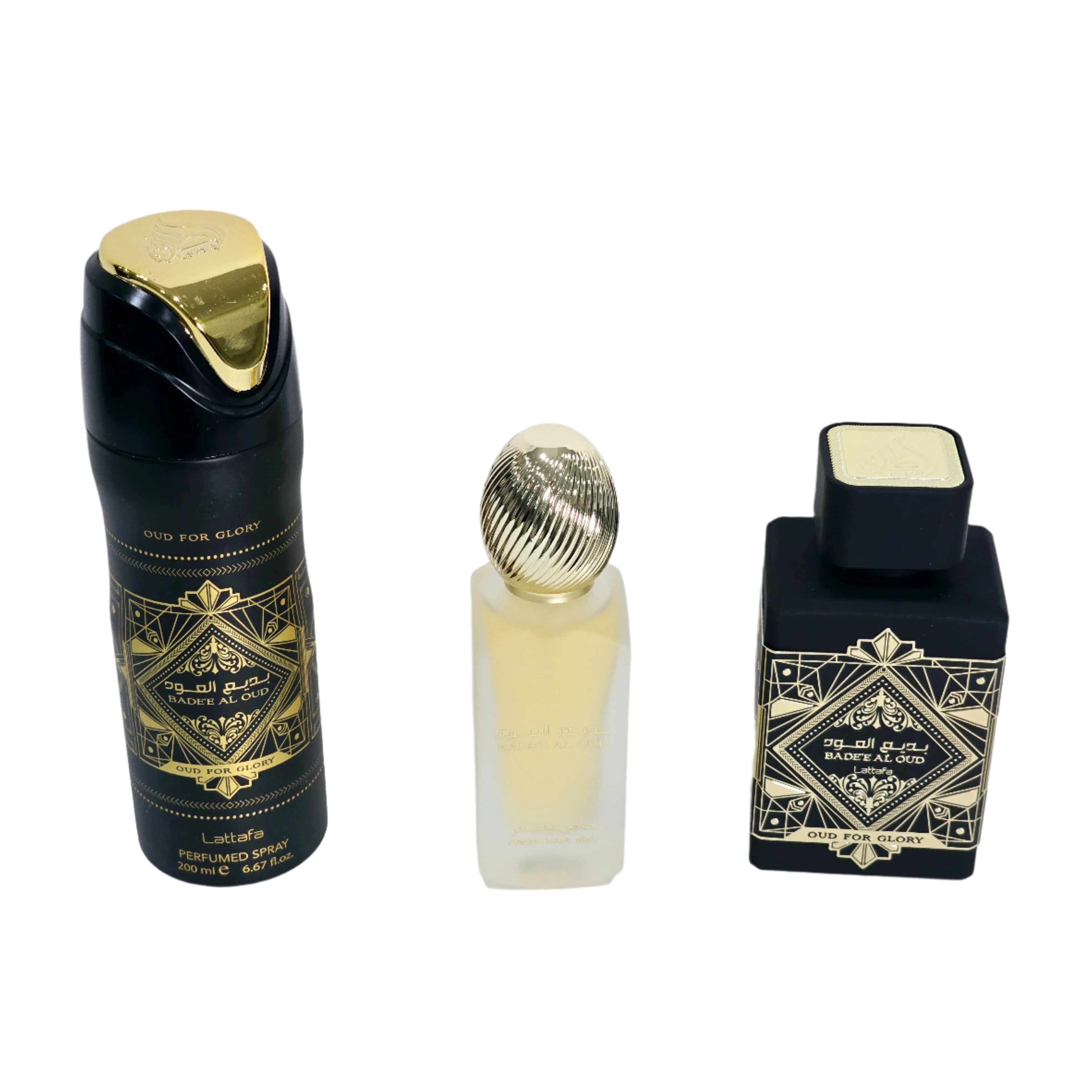 Perfume Lattafa Bade'e Al Oud For Glory 3 Piezas - Venta Internacional